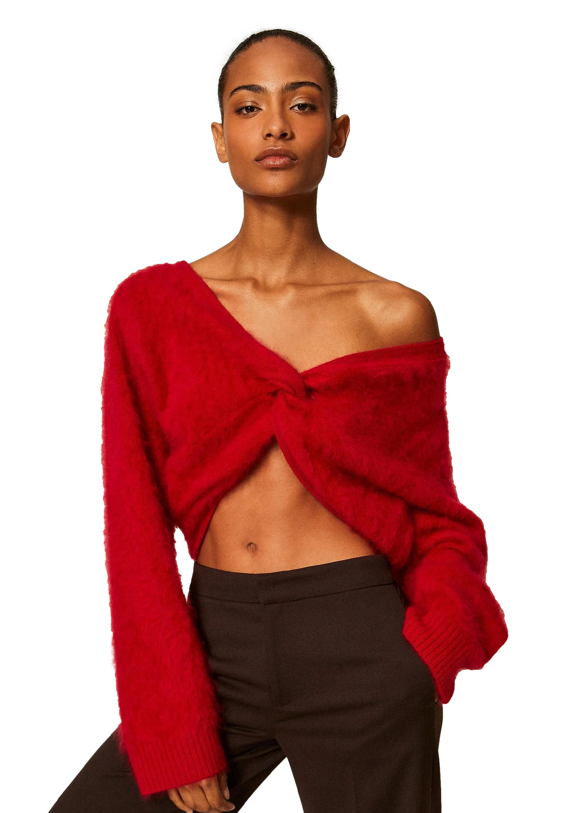 TWINSET MAGLIA CON INCROCIO