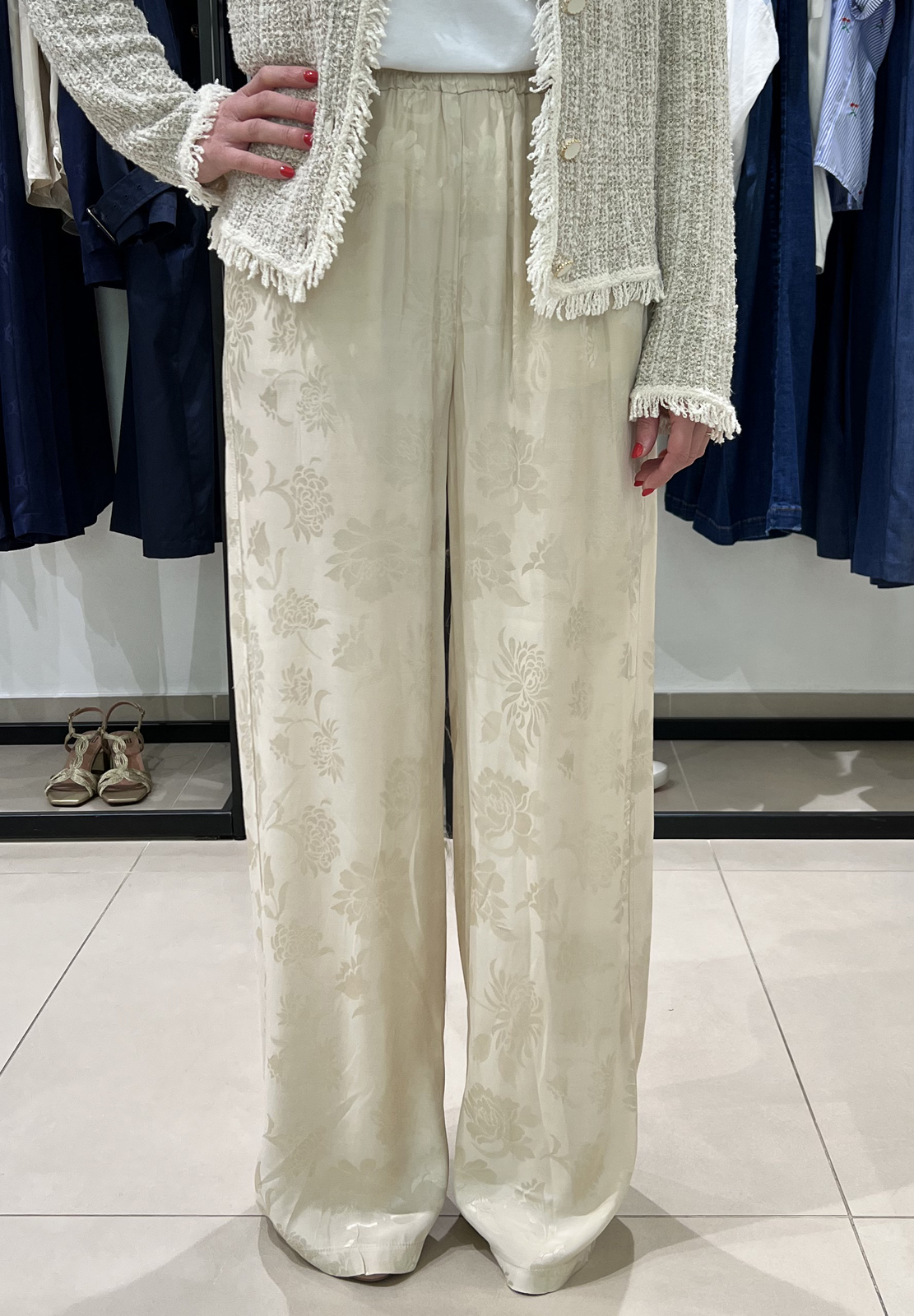 HAVEONE PANTALONE CON STAMPA FIORI
