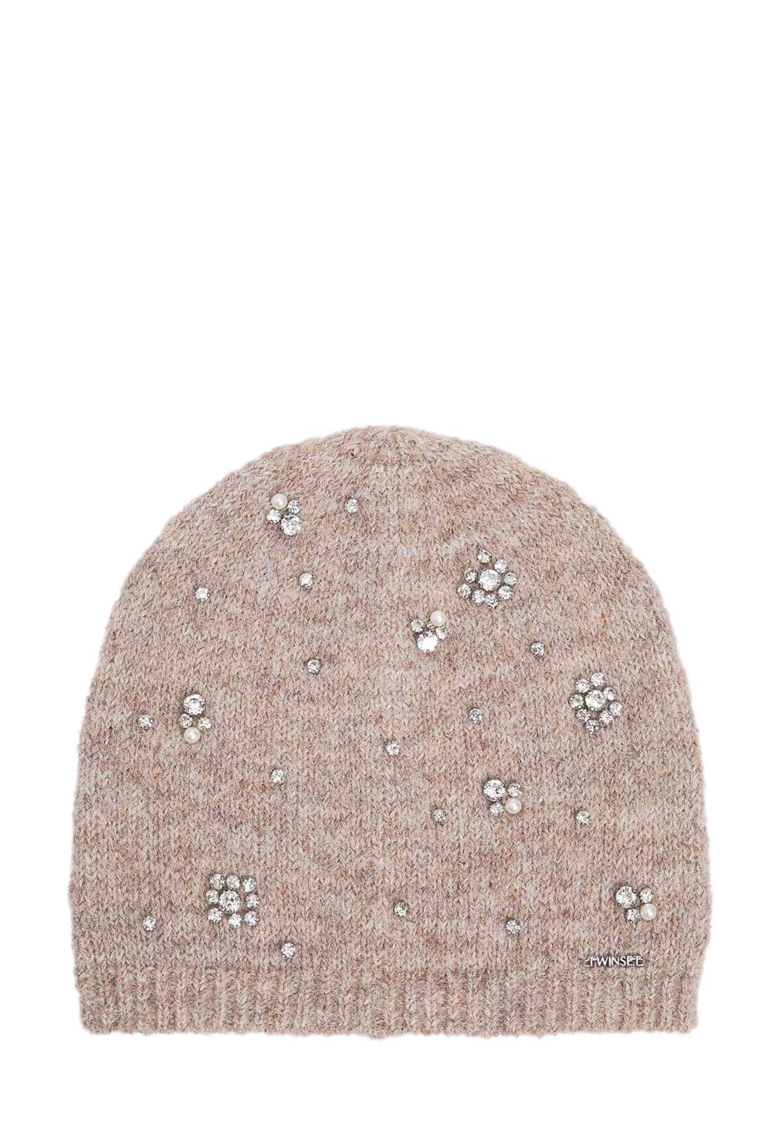 TWINSET CUFFIA CON RICAMO