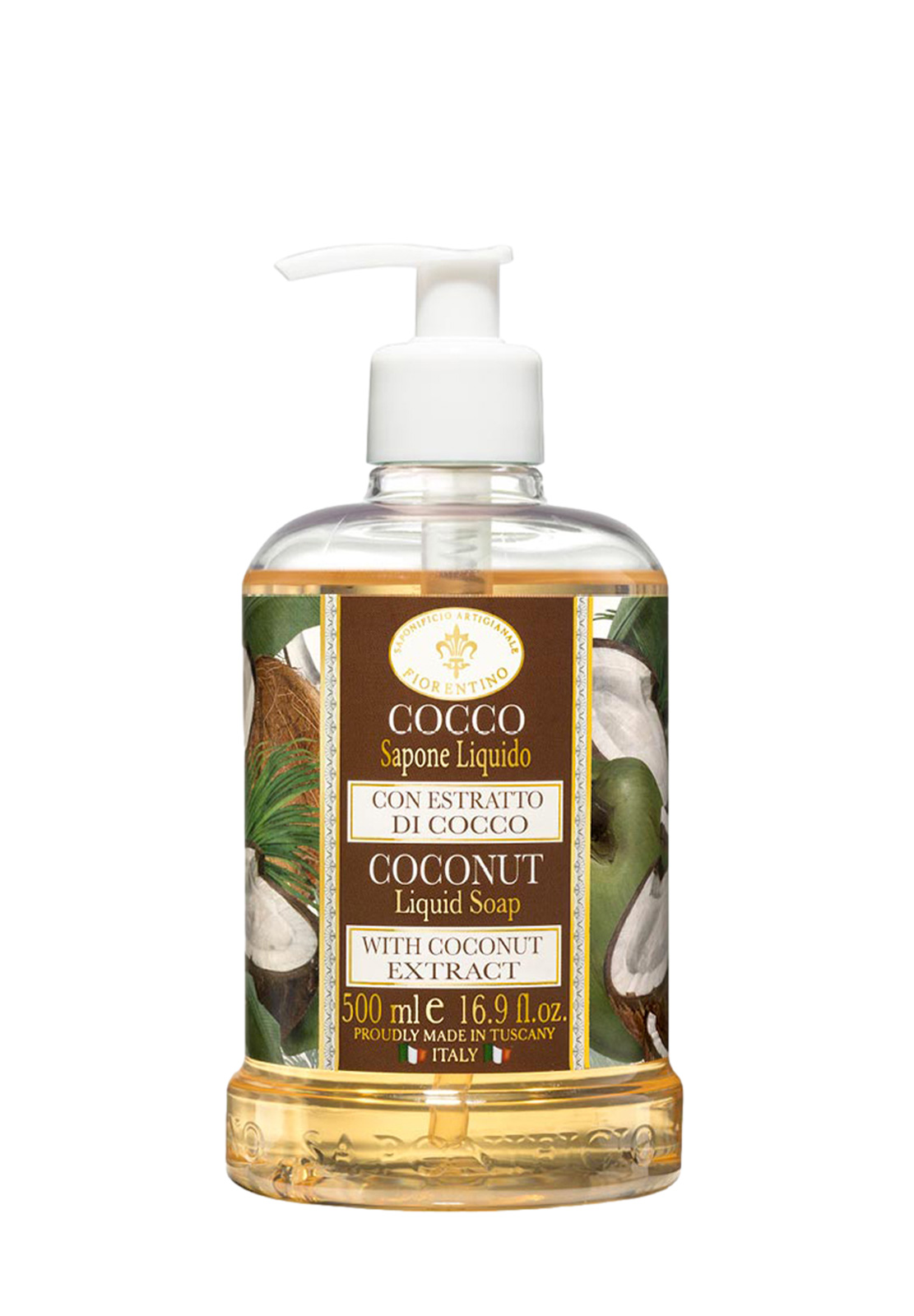 SAPONIFICIO ARTIGIANALE FIORENTINO SAPONE LIQUIDO AL COCCO 500ML