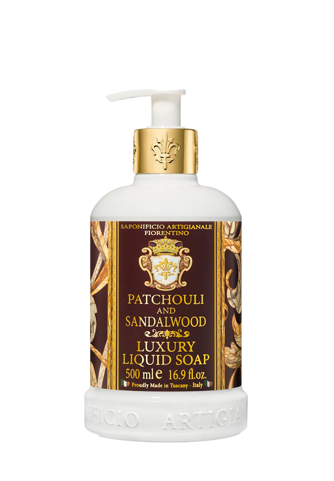 SAPONIFICIO ARTIGIANALE FIORENTINO SAPONE LIQUIDO PATCHOULI & SANDALWOOD 500ML
