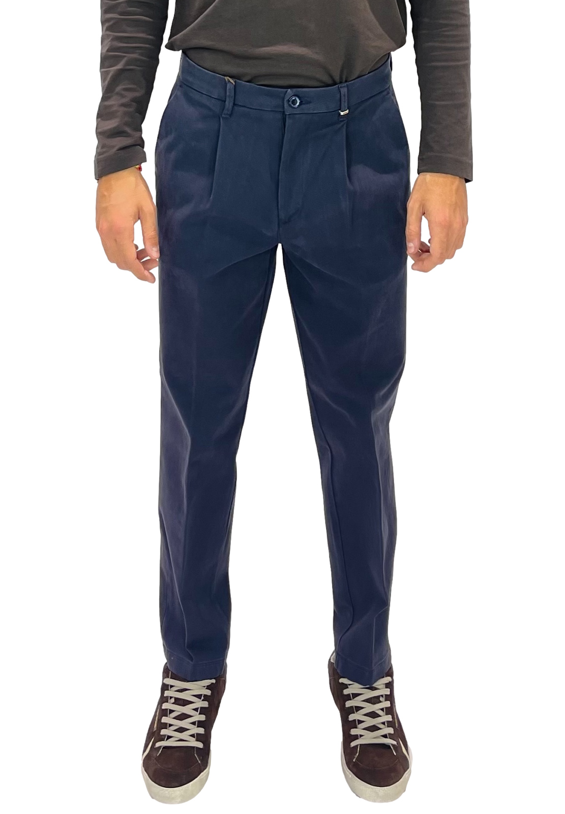 AIBURAI PANTALONI URANO COTONE LAVATO