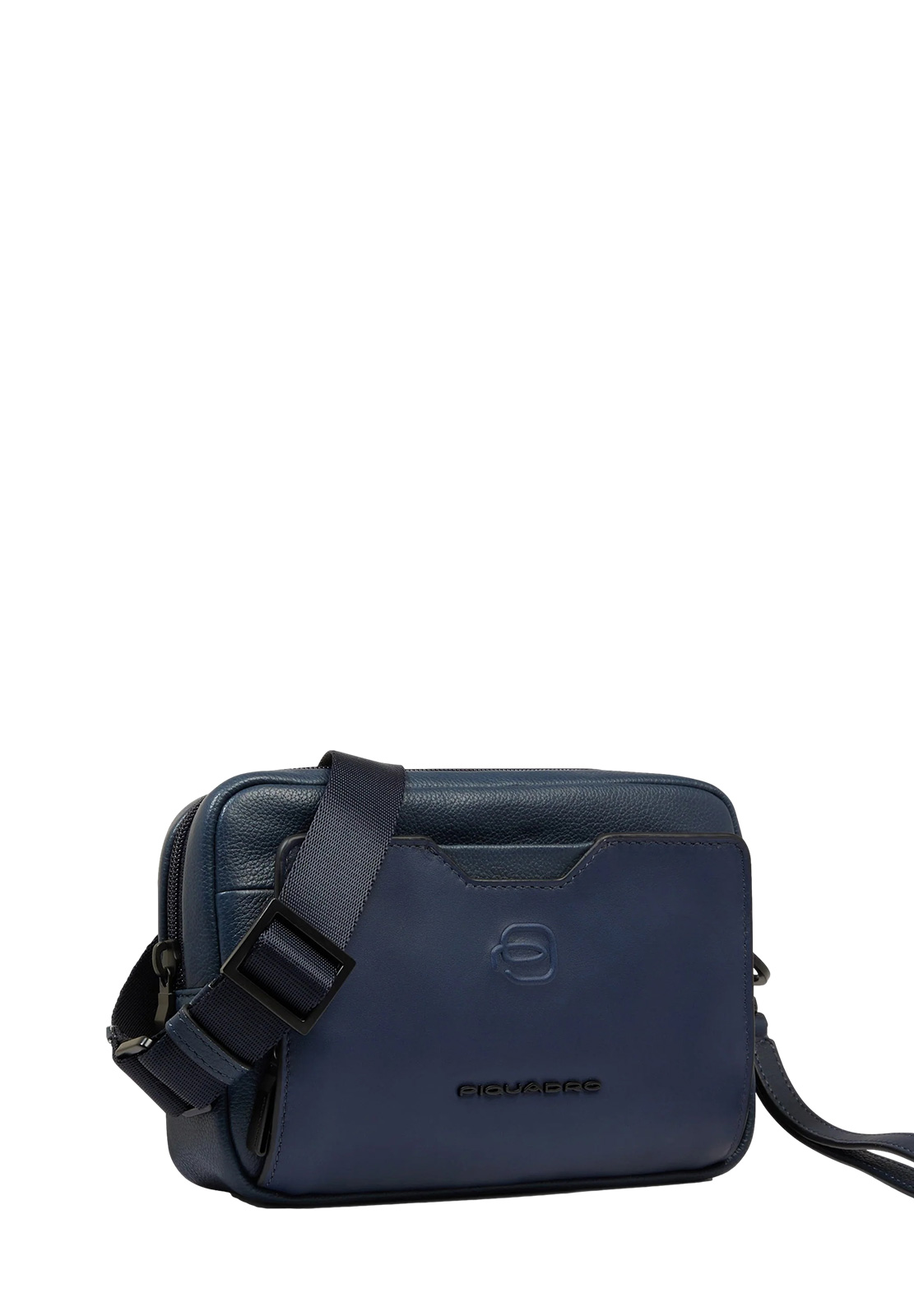 PIQUADRO POCHETTE 2 COMPARTI IN PELLE