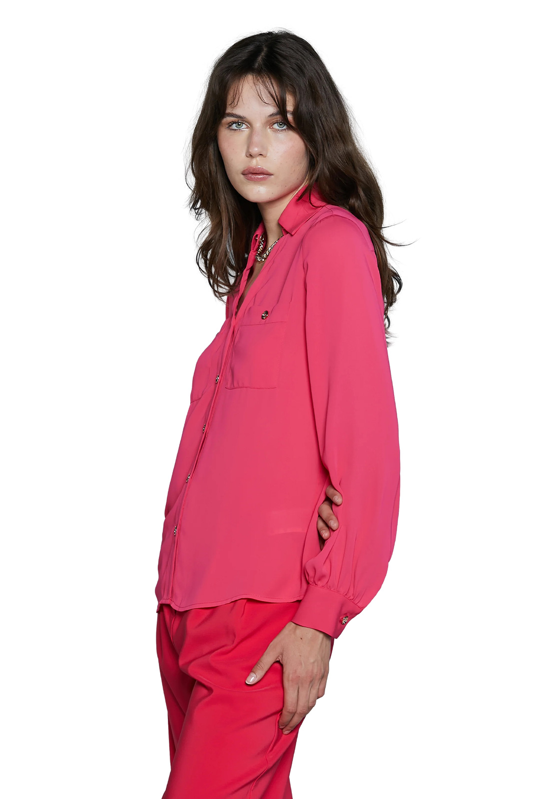 RELISH CAMICIA SUGILLITE SCOLLO A V CON CATENA
