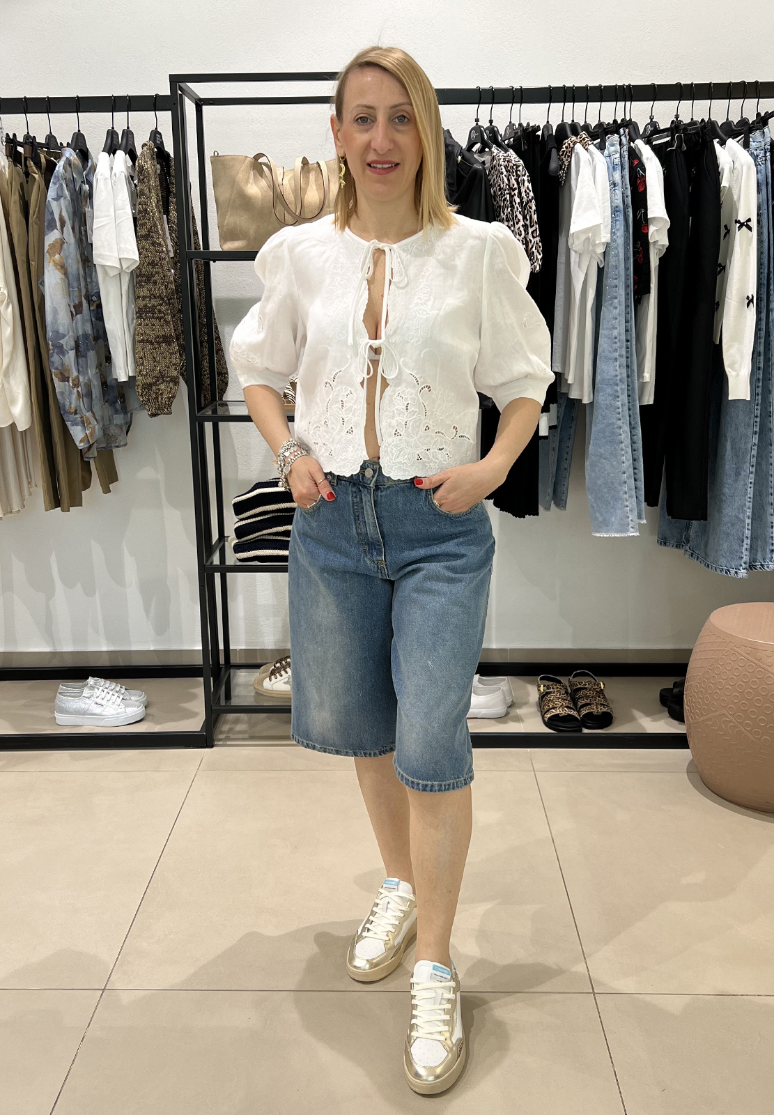 HAVEONE BERMUDA JEANS