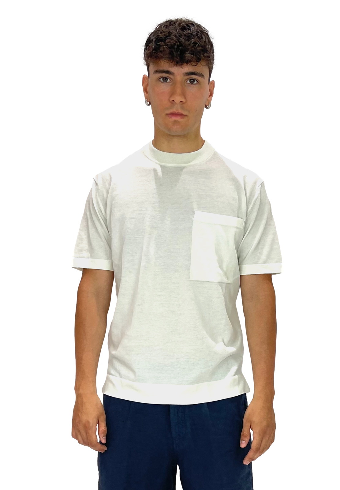 FILIPPO DE LAURENTIIS T-SHIRT CON TASCONE