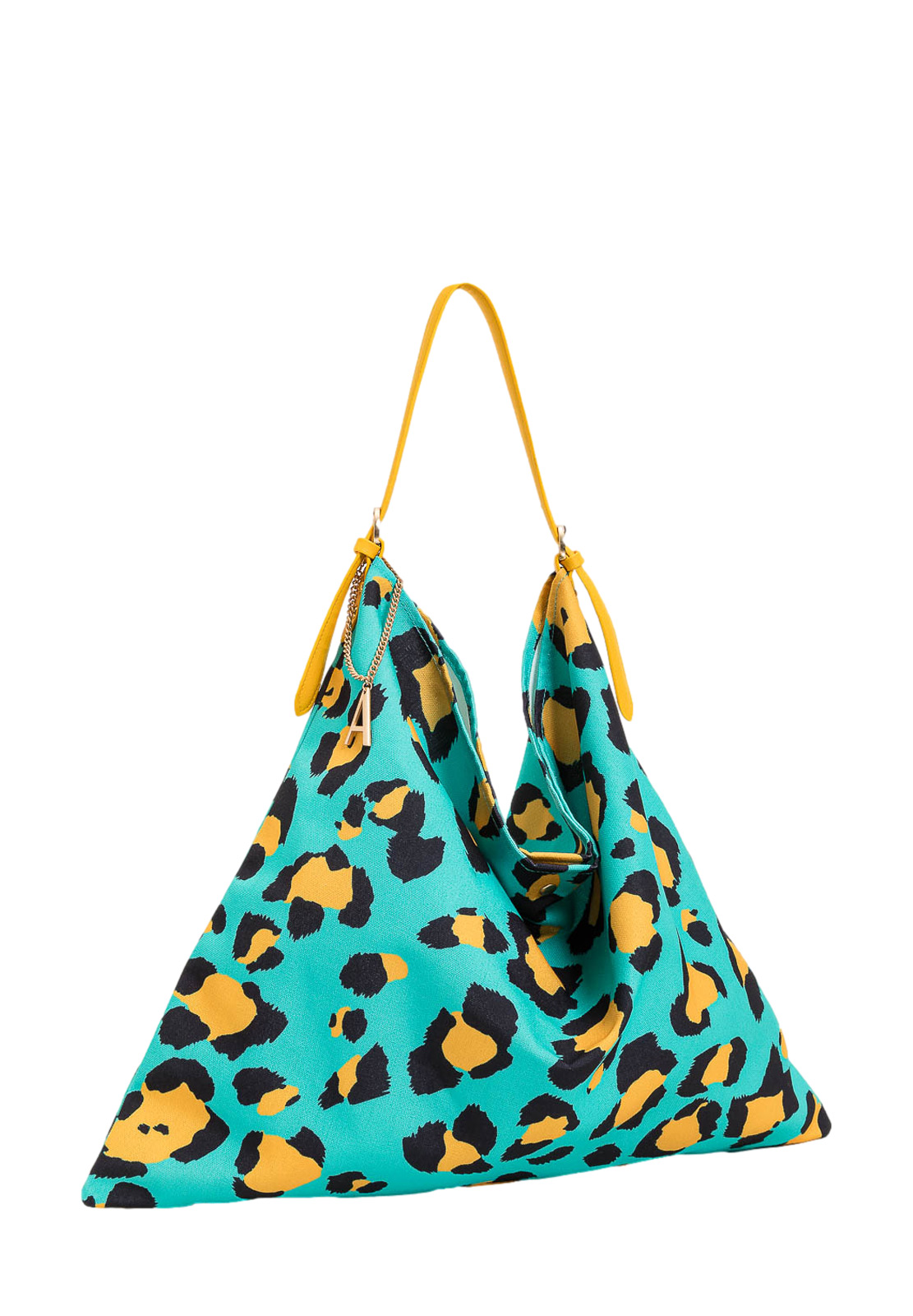TWINSET ACTITUDE HOBO MORBIDA IN CANVAS STAMPATO