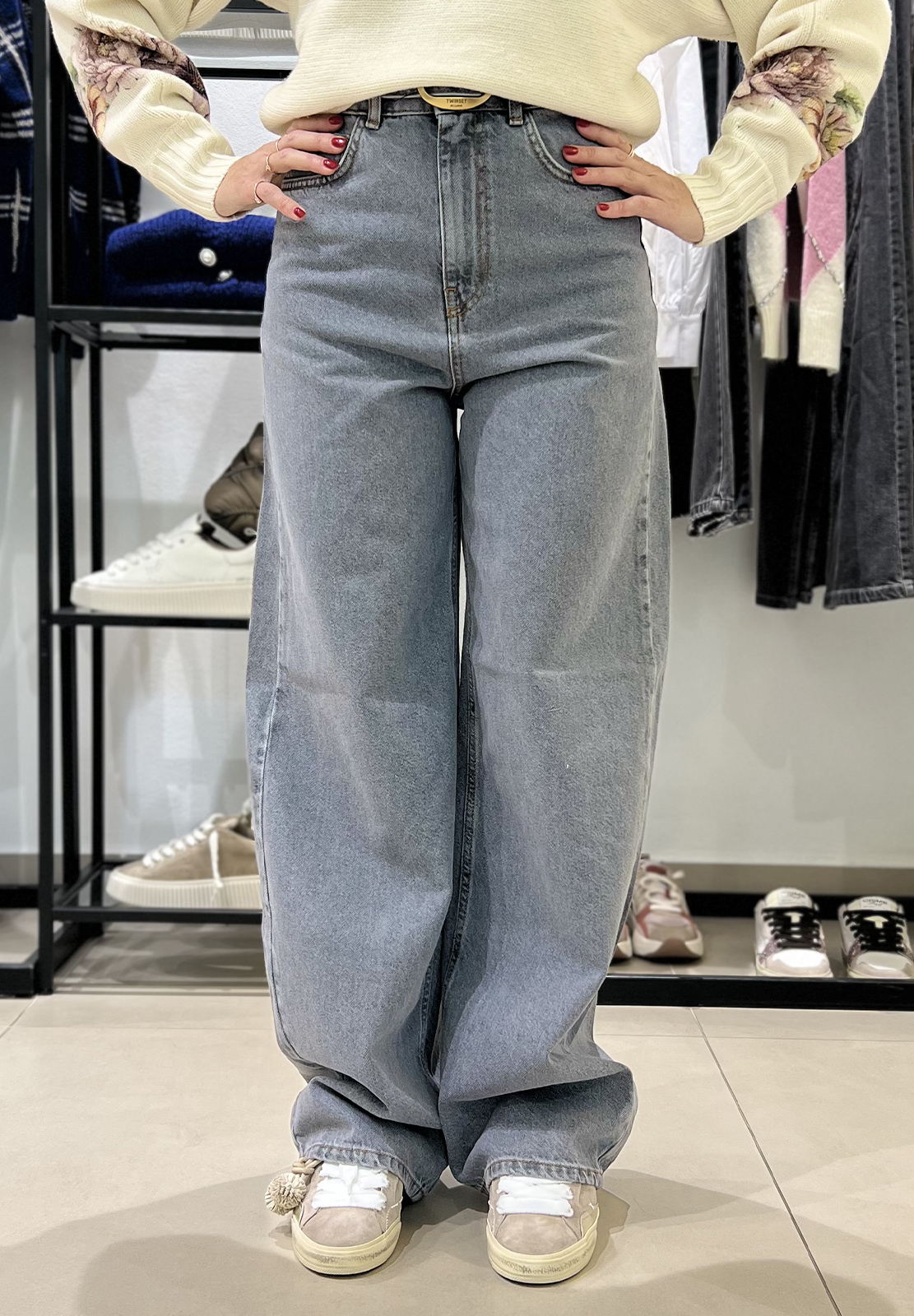 TWINSET JEANS CON CINTURA