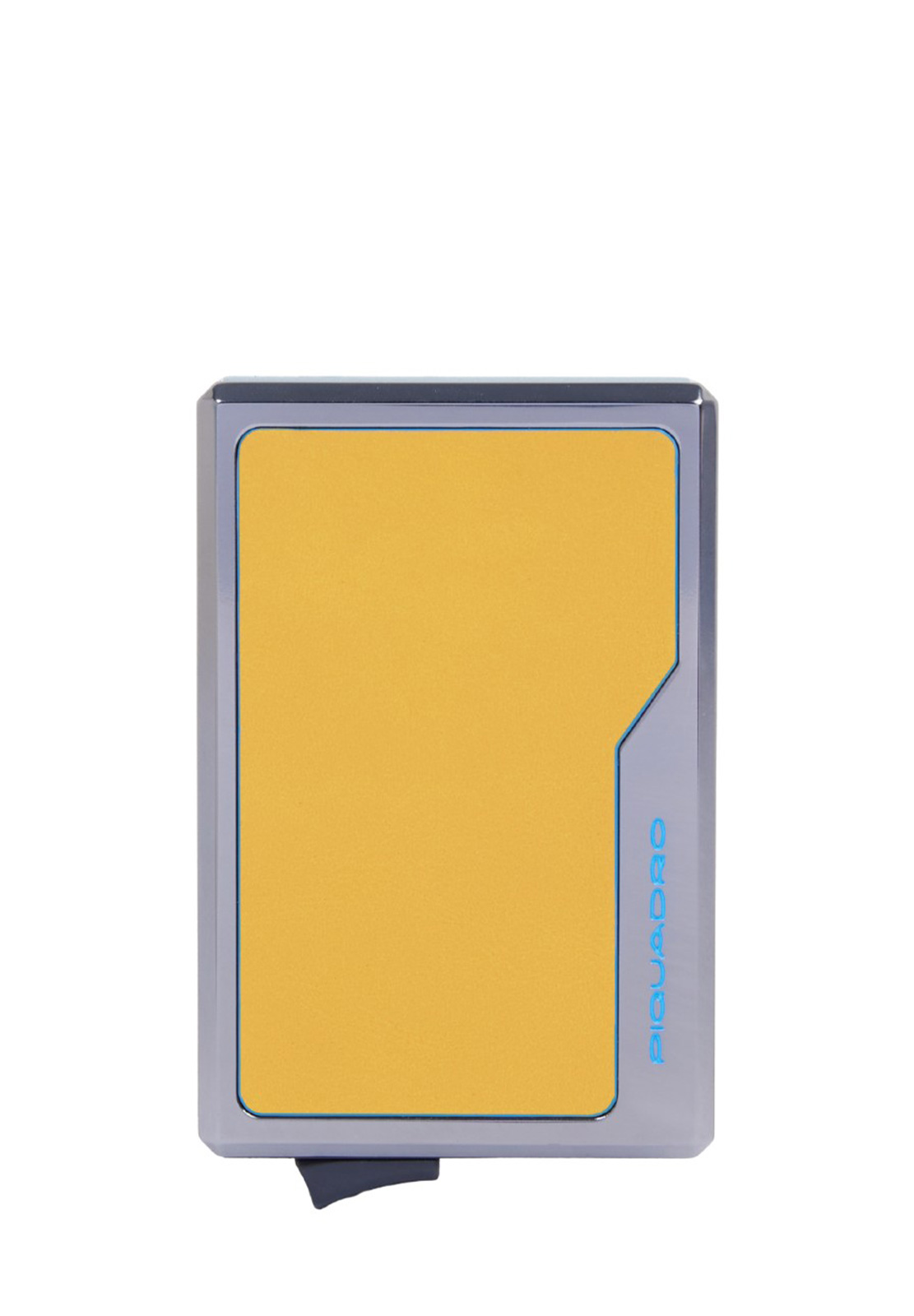 PIQUADRO PORTA CARTE MAGSAFE IN ALLUMINIO E PELLE