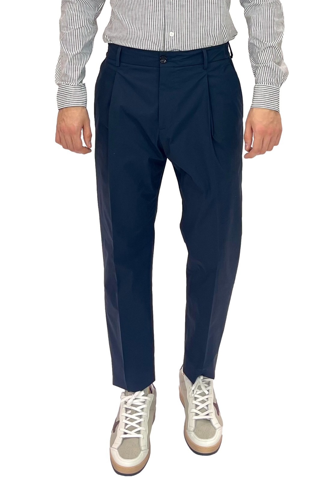 BE ABLE PANTALONI NEW RICCARDO UNA PENCE IN STRETCH POPELINE