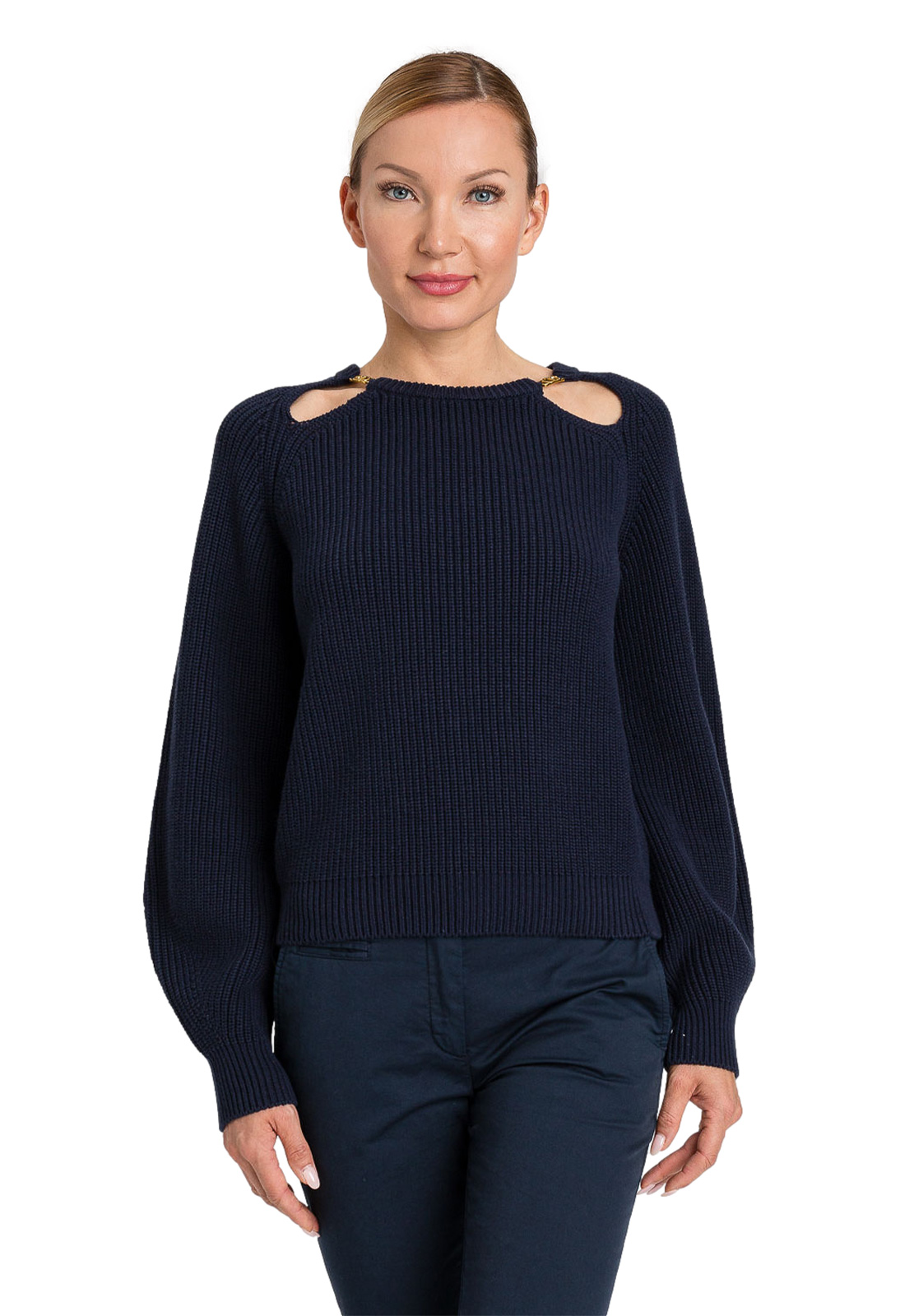 TWINSET MAGLIA CON LOGO OVAL T