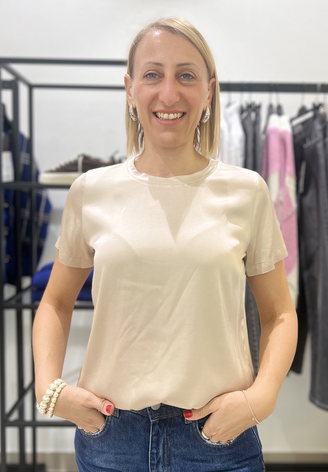 HAVEONE BLUSA MANICA CORTA