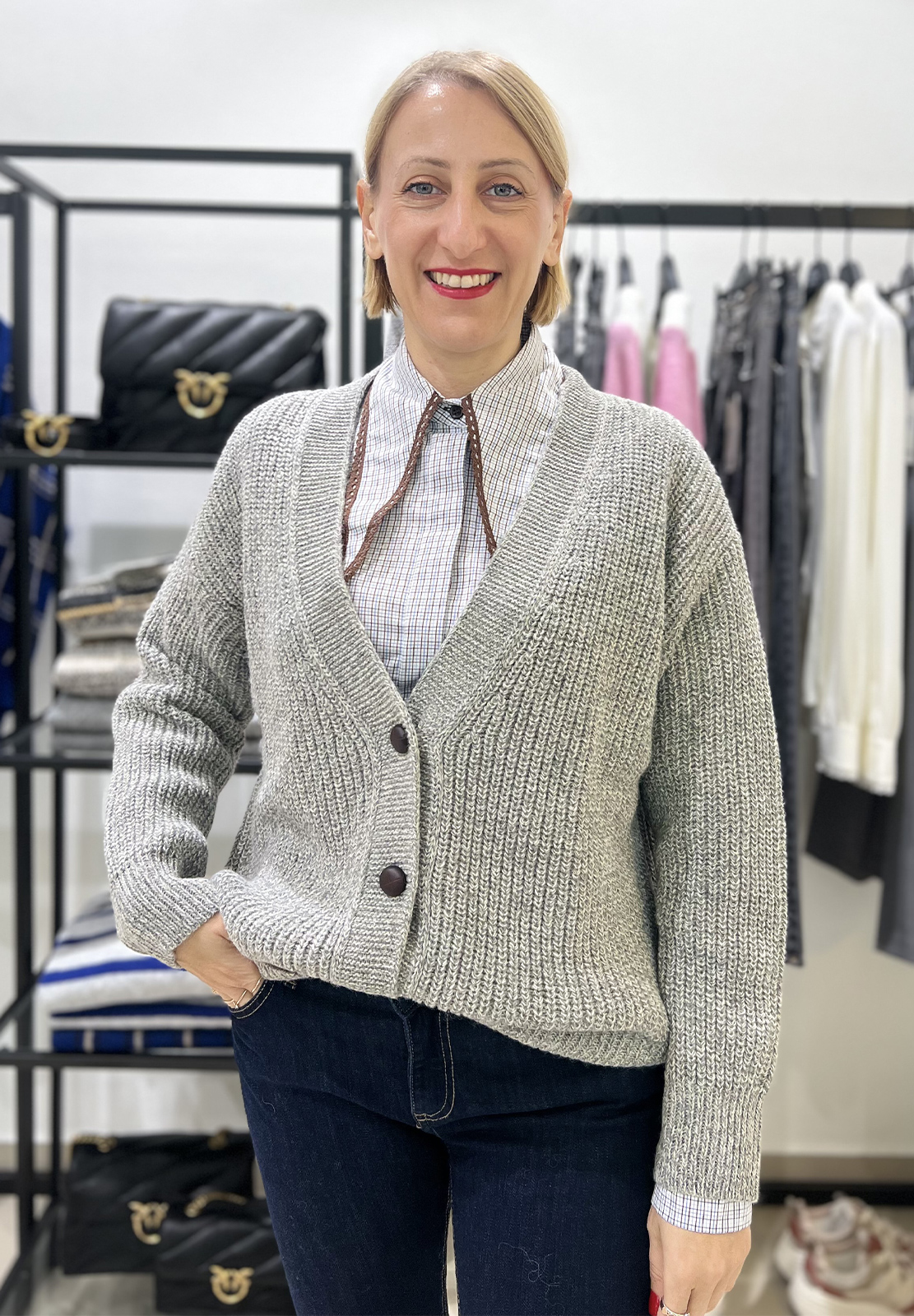 HAVEONE CARDIGAN CON BOTTONI