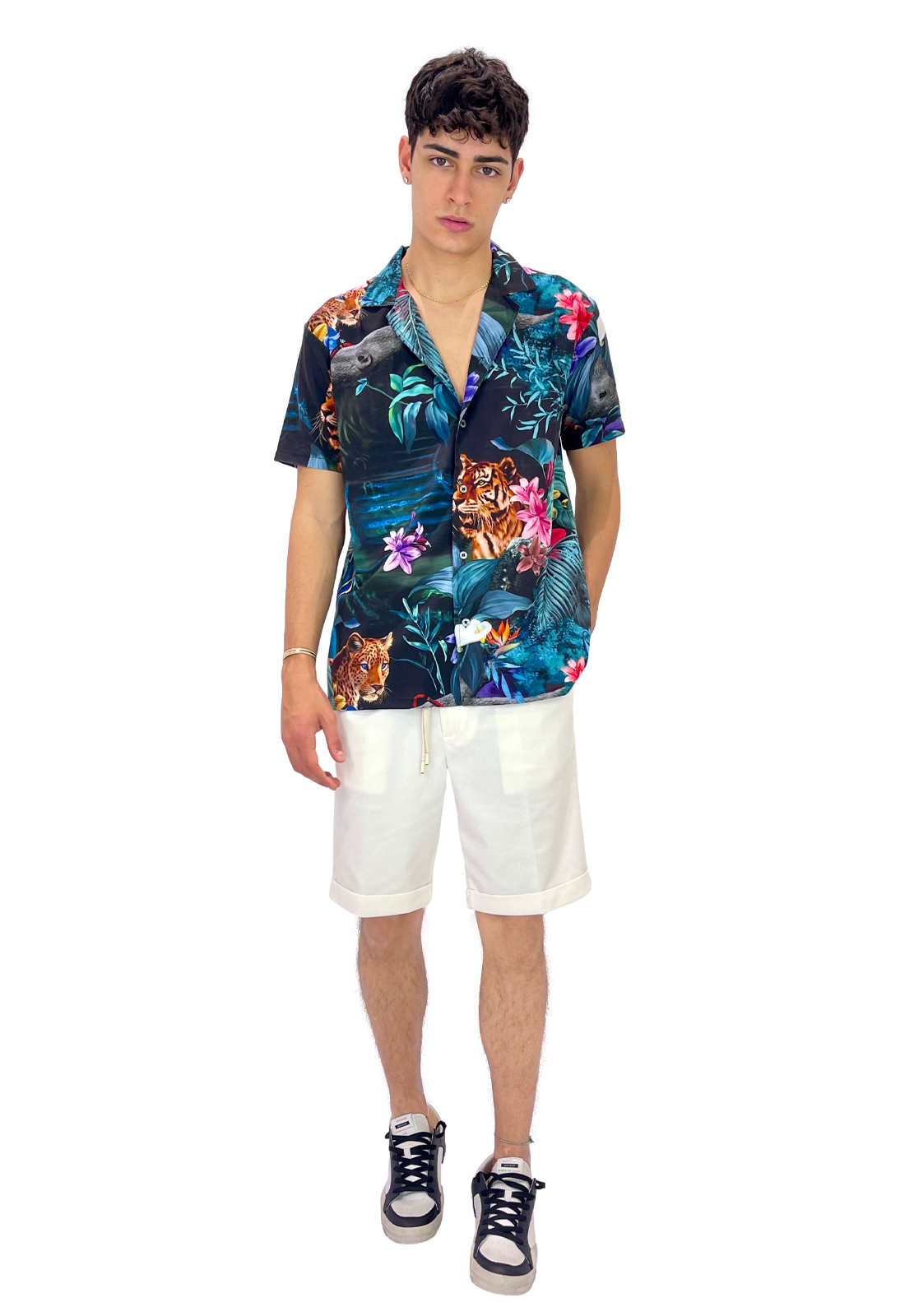 MOVE CAMICIA STAMPA MULTICOLOR