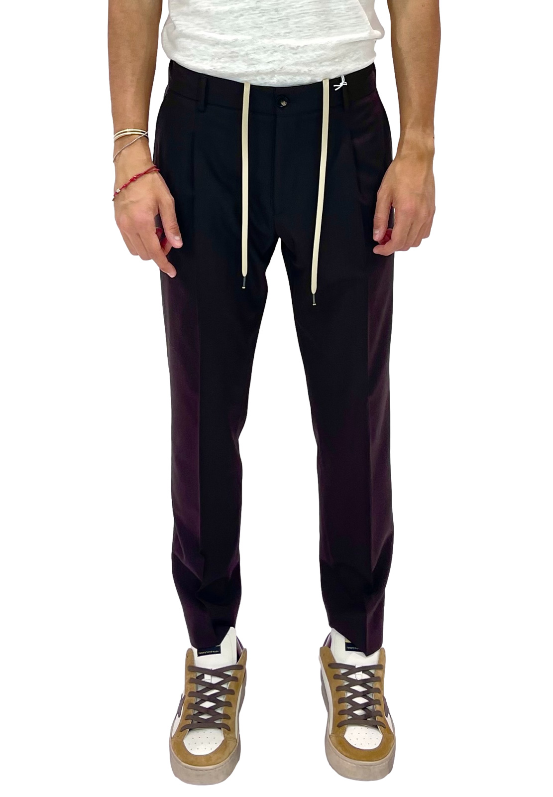 BE ABLE PANTALONI UNA PENCE IN FRESCO LANA