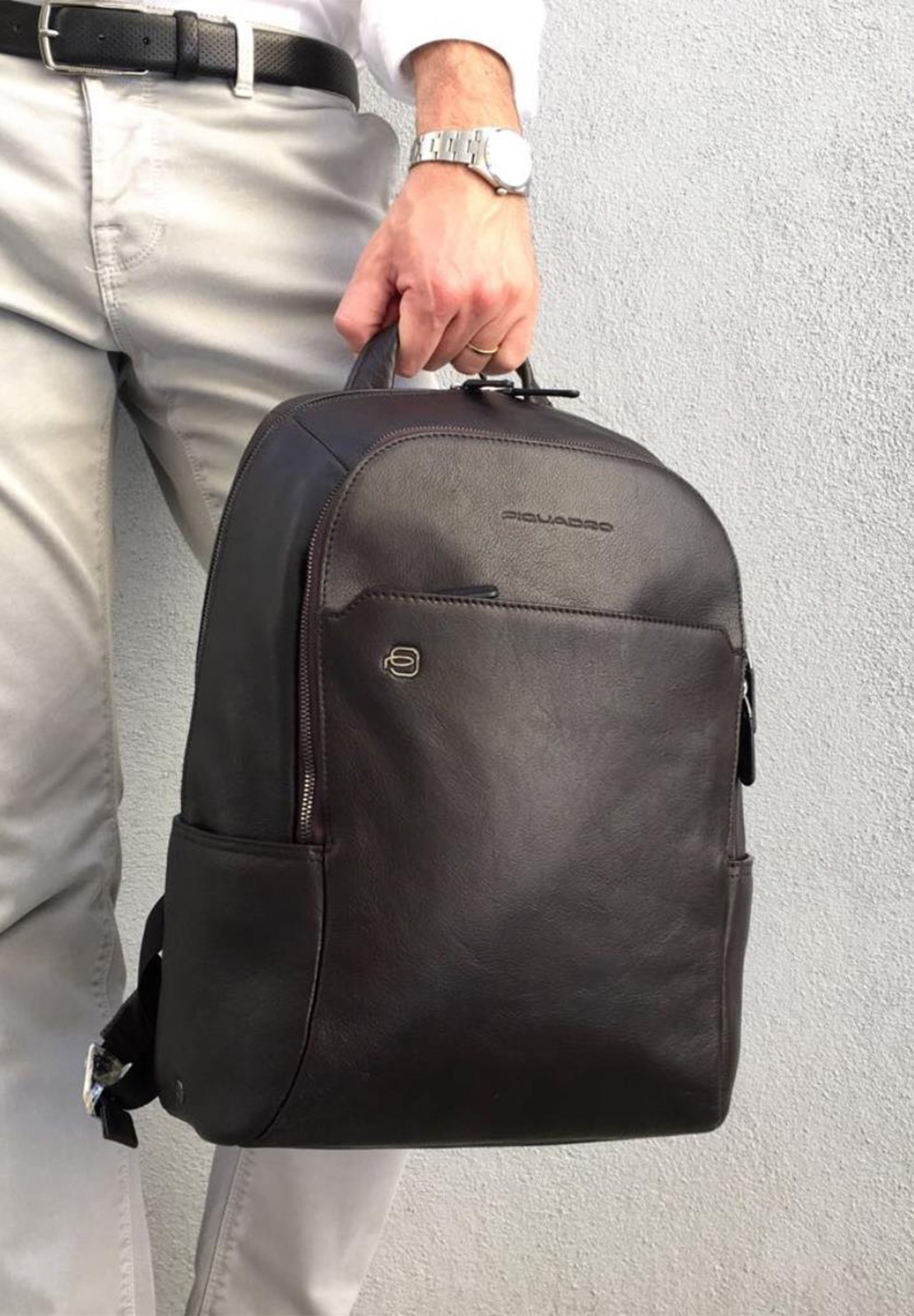 PIQUADRO BLACK SQUARE ZAINO PORTA PC