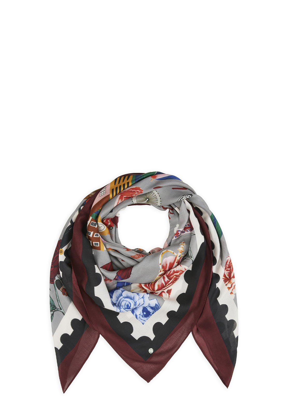CODELLO SCIARPA LOVE LONDON 120X120CM