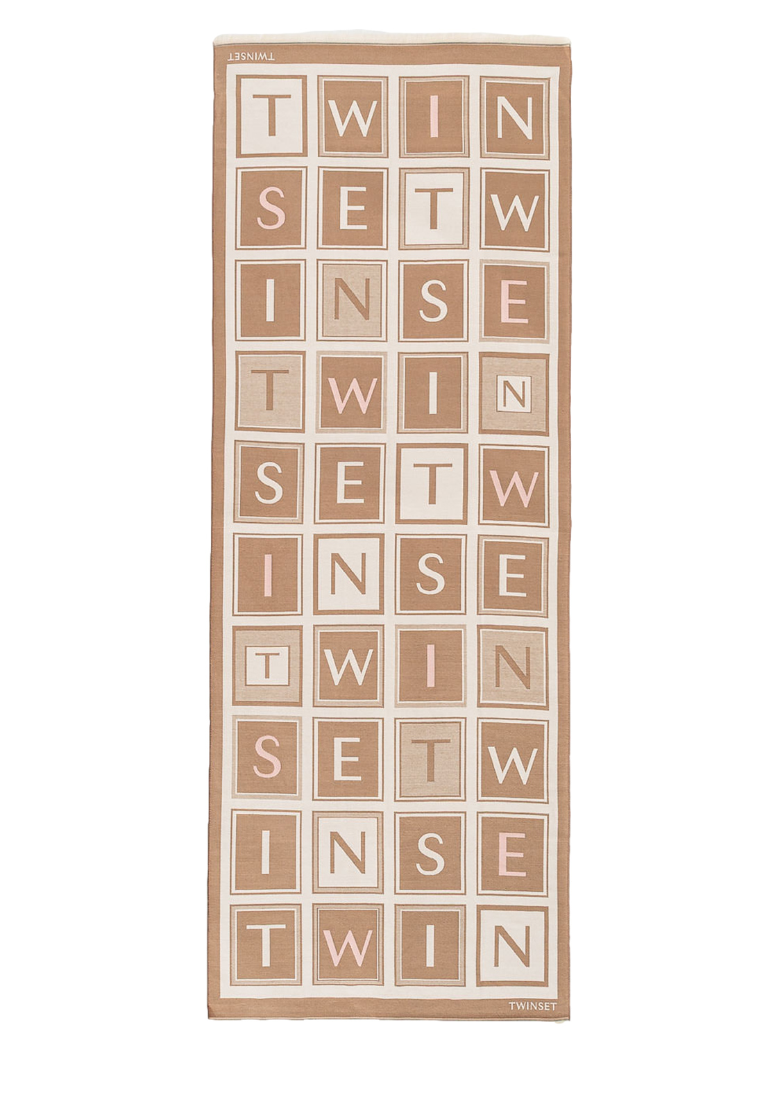 TWINSET STOLA JACQUARD LETTERING