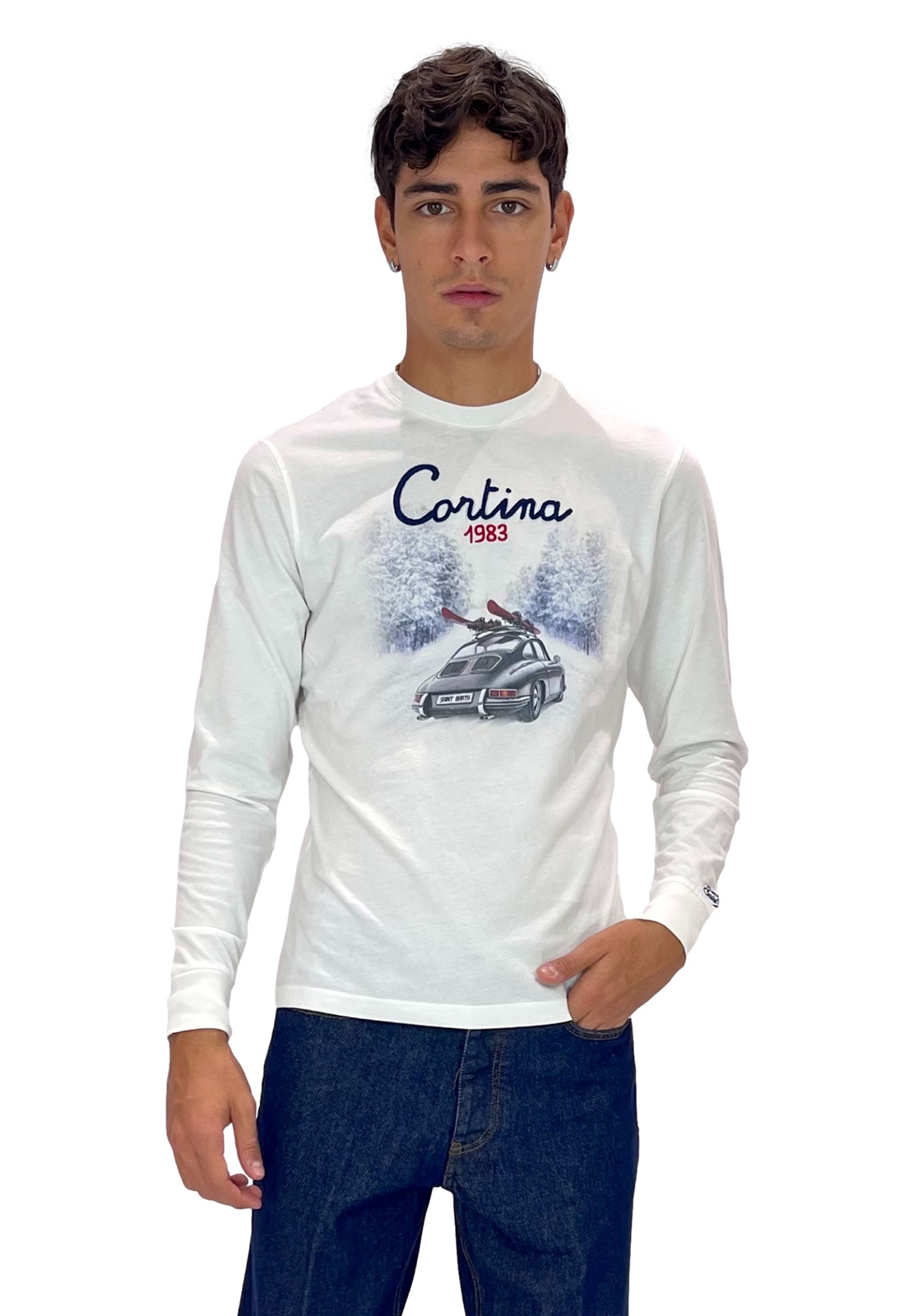 SAINT BARTH T-SHIRT MANICA LUNGA CORTINA ROAD