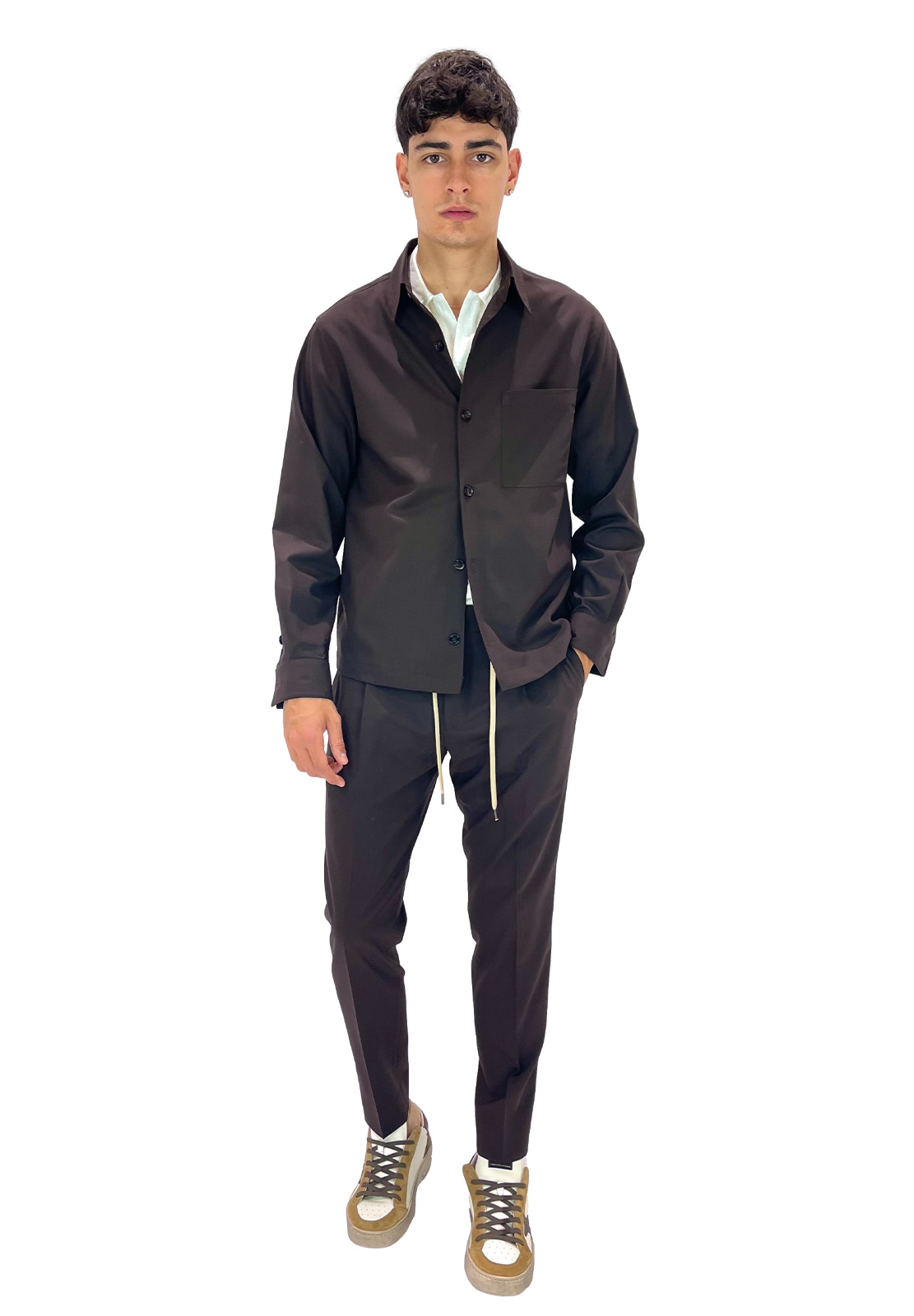 BE ABLE PANTALONI UNA PENCE IN FRESCO LANA