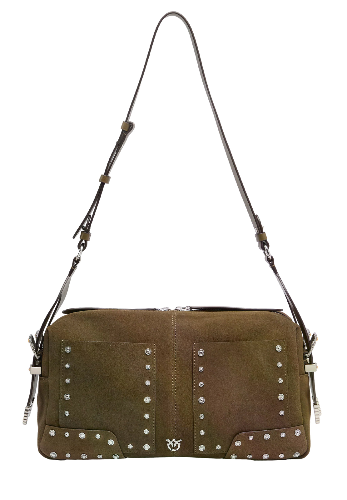 PINKO BORSA CLASSIC PATCH SUEDE