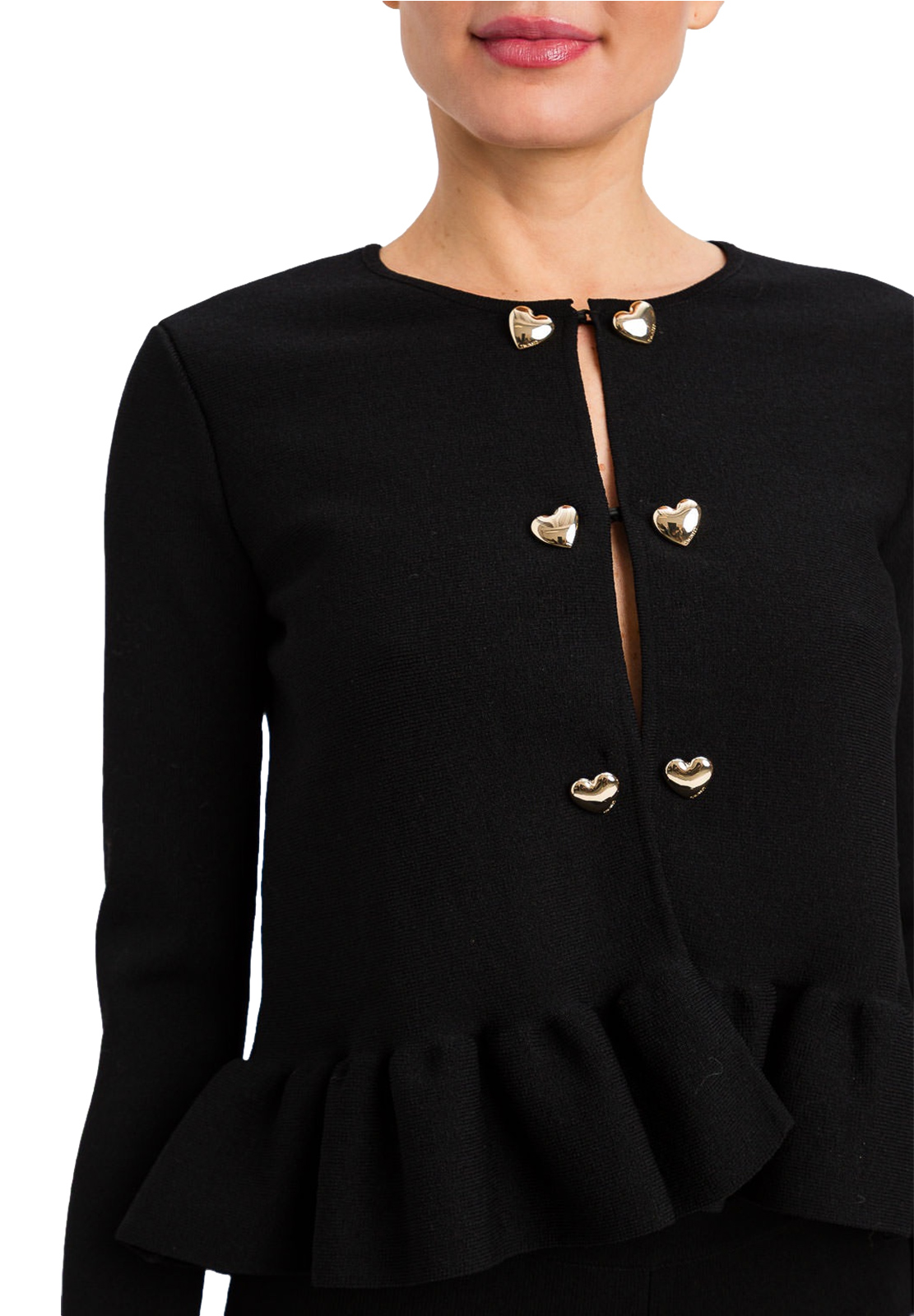 TWINSET GIACCA COREANA IN MAGLIA CON BALZE