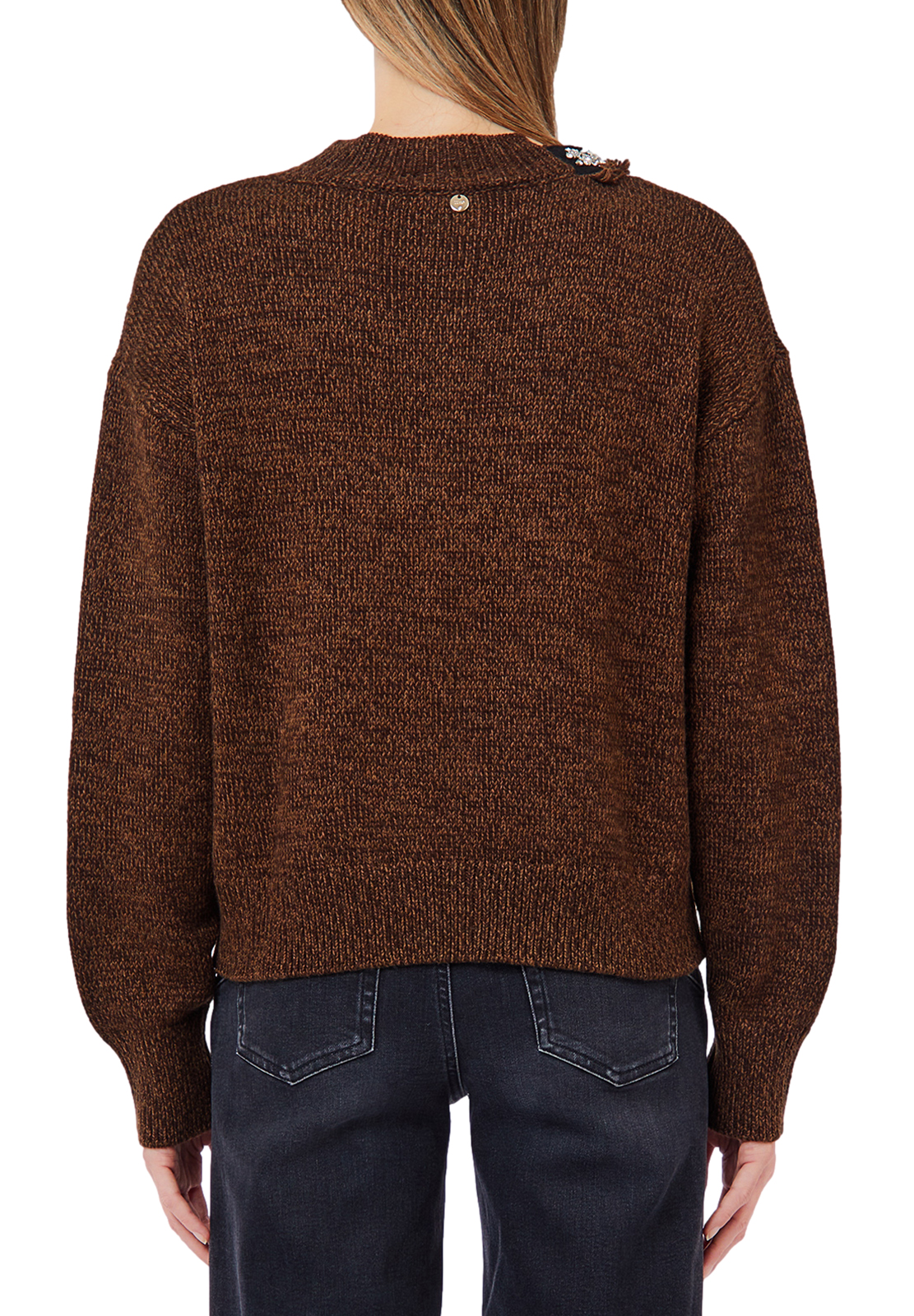 LIU JO MAGLIA GIROCOLLO CON STRASS