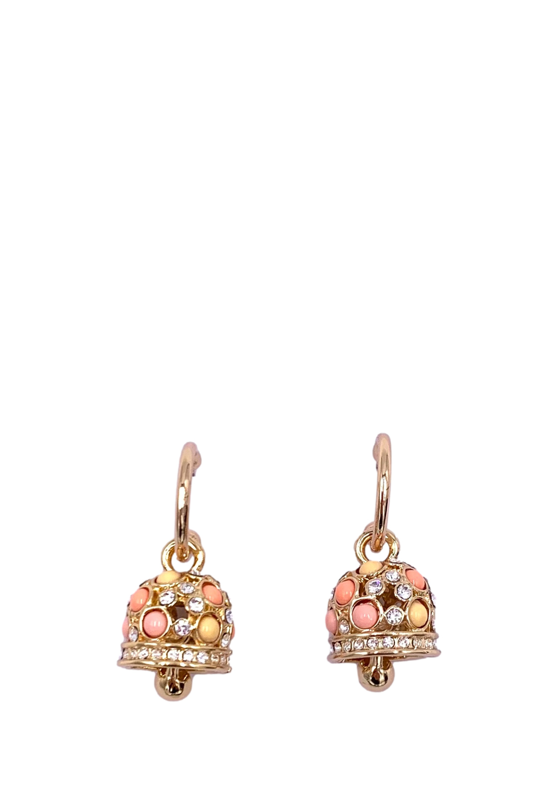 AMO CAPRI PENDENTI CAMPANE CRISTALLI ROSA