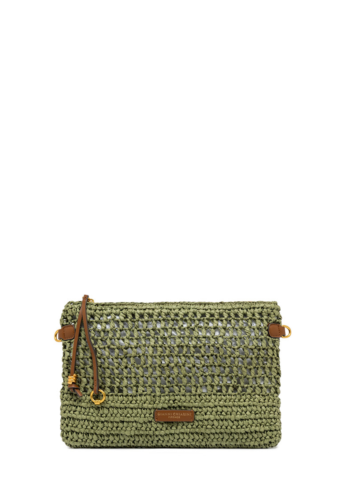 GIANNI CHIARINI CLUTCH IN PAGLIA CROCHET NEFELI