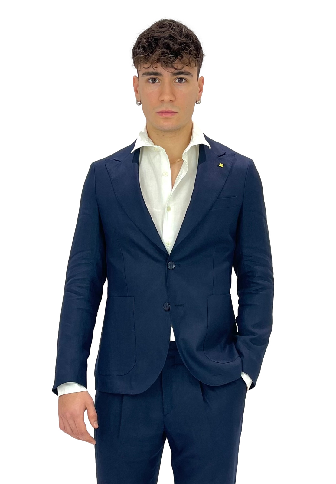 ALESSANDRO GILLES ABITO MONOPETTO IN LINO