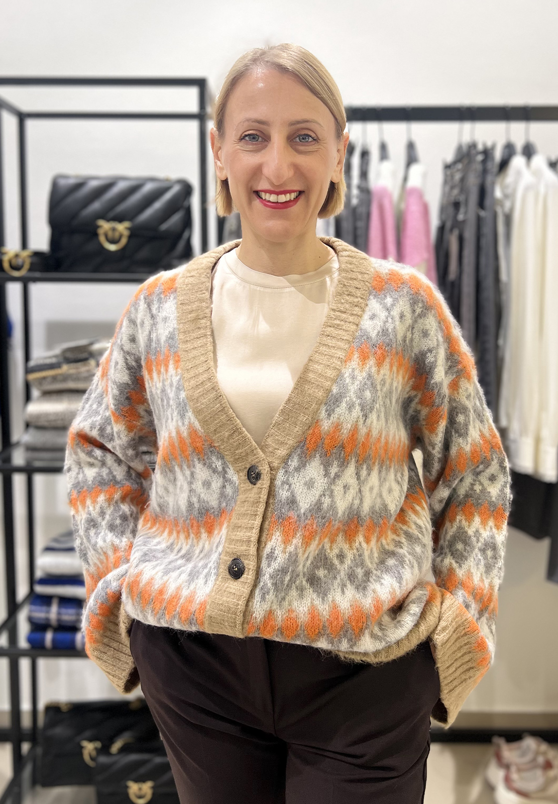 HAVEONE CARDIGAN JACQUARD