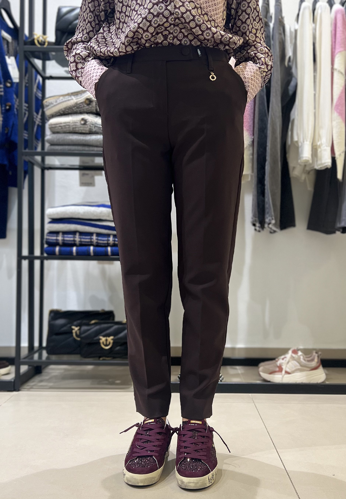 RELISH PANTALONE OSTENDO VITA ALTA CON ELASTICO
