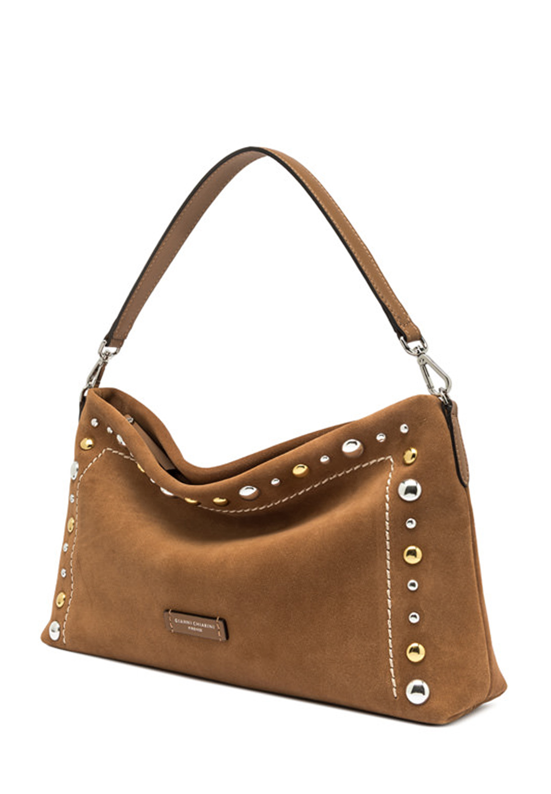 GIANNI CHIARINI BORSA IN CAMOSCIO CON BORCHIE ELISA