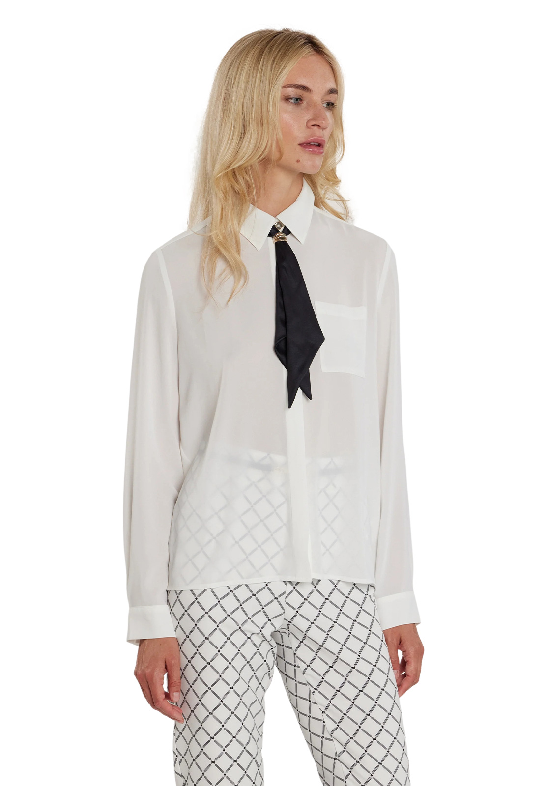 RELISH CAMICIA ROMY CON CRAVATTA