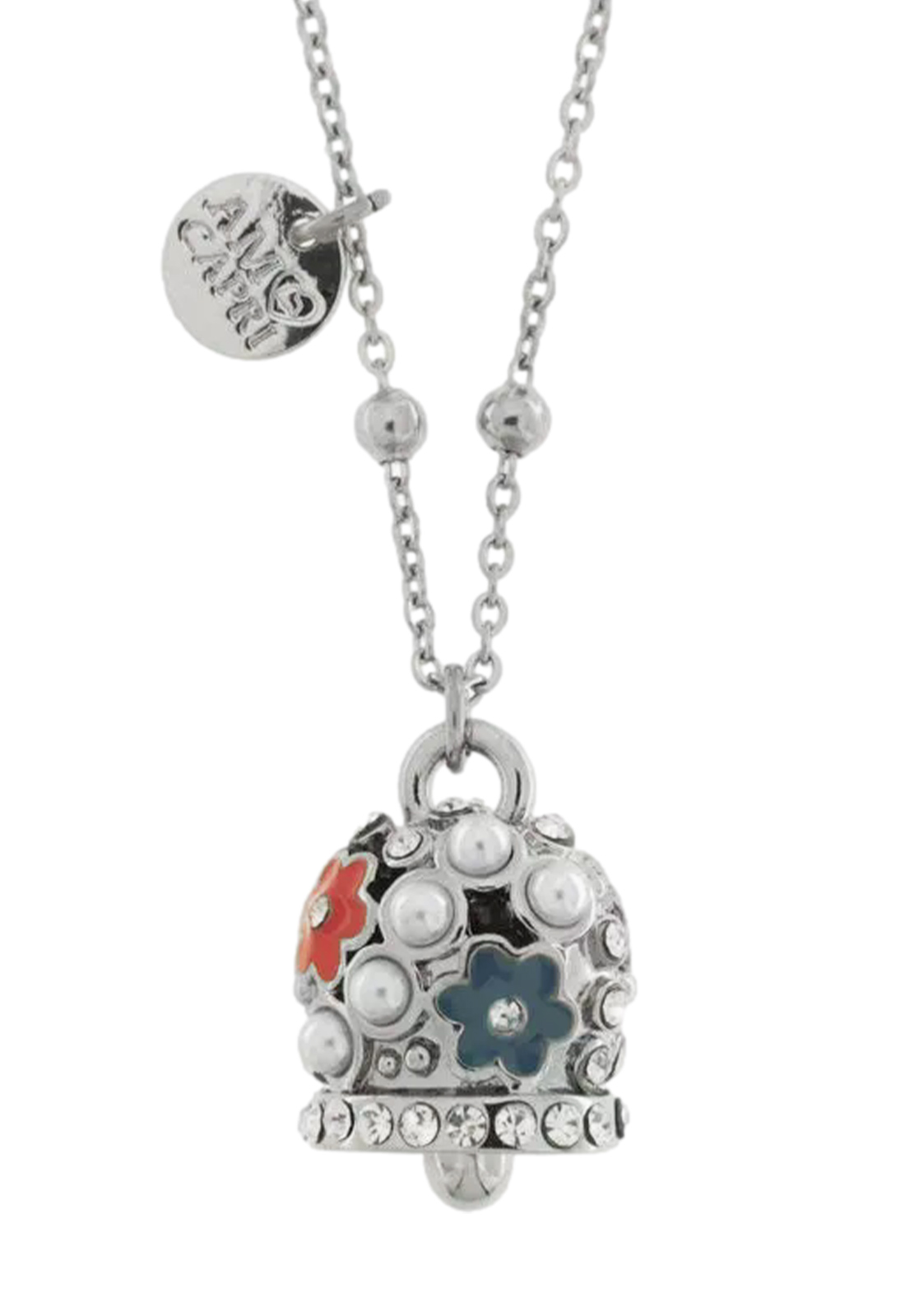 AMO CAPRI COLLANA CAMPANELLA PERLE E FIORI