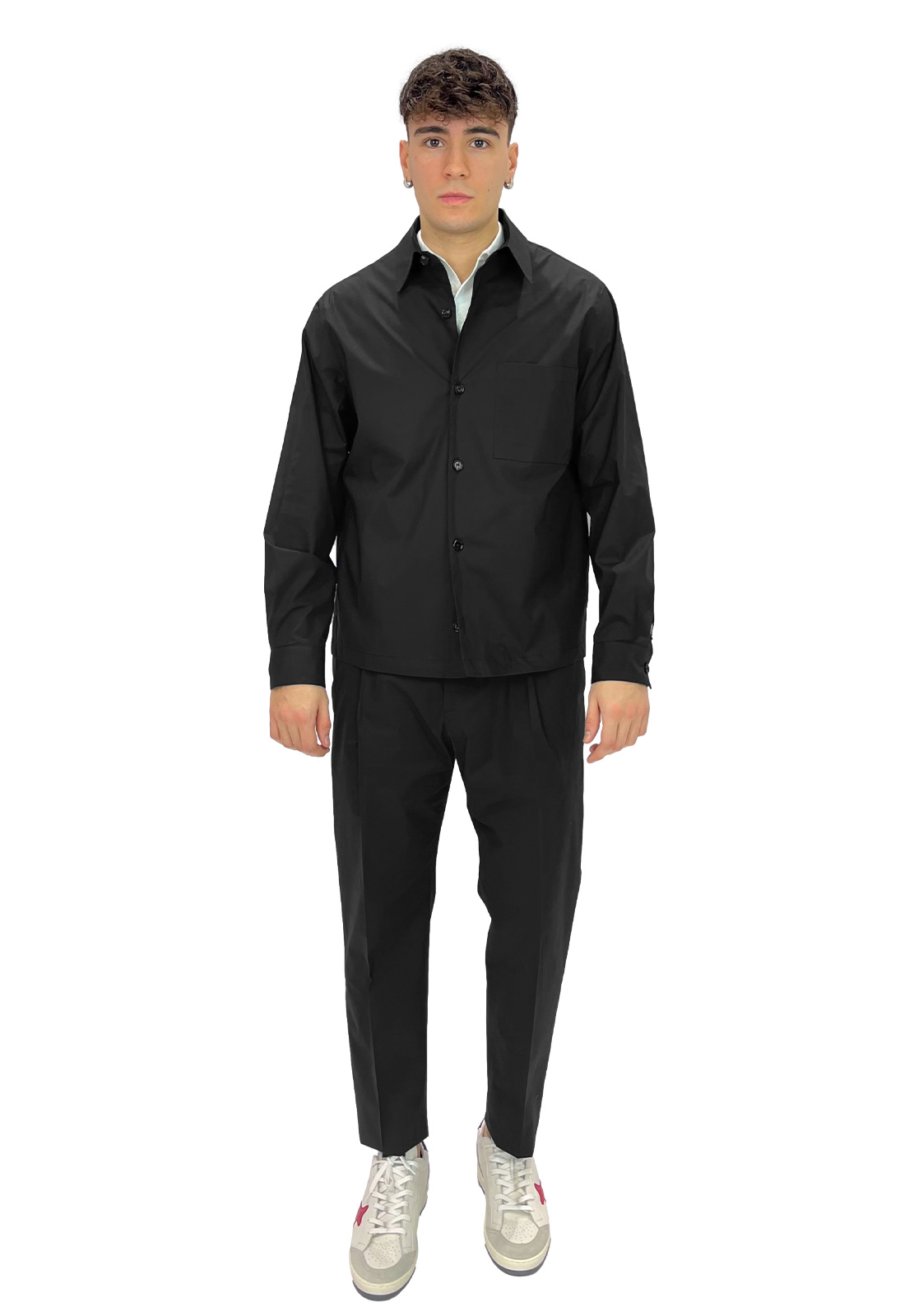 BE ABLE OVERSHIRT LEROY IN MISTO COTONE