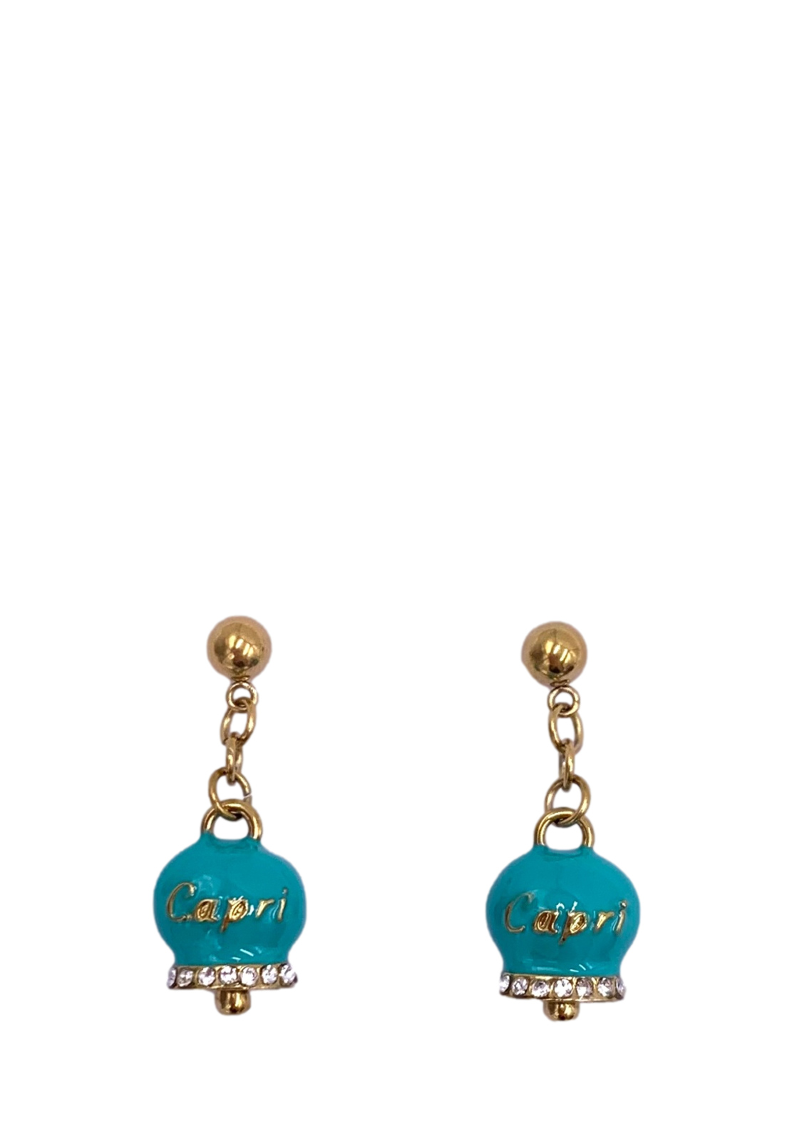 AMO CAPRI PENDENTI CON CAMPANELLA STRASS CAPRI