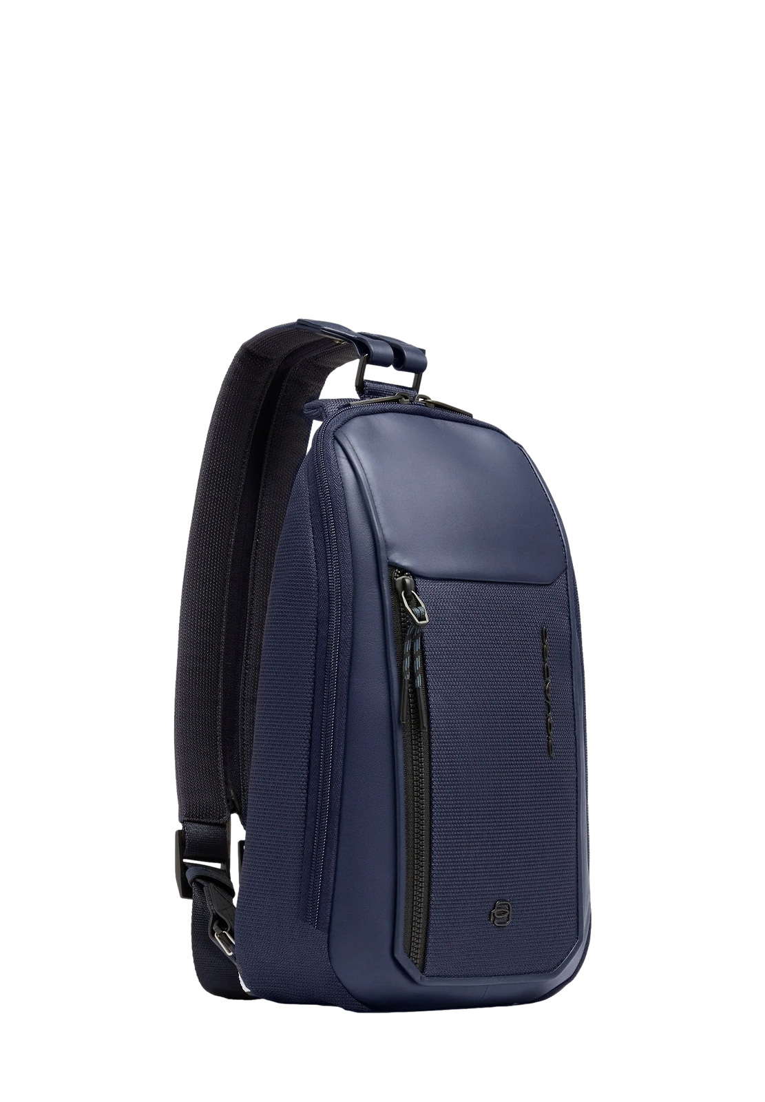 PIQUADRO MONOSPALLA IN PELLE E TESSUTO