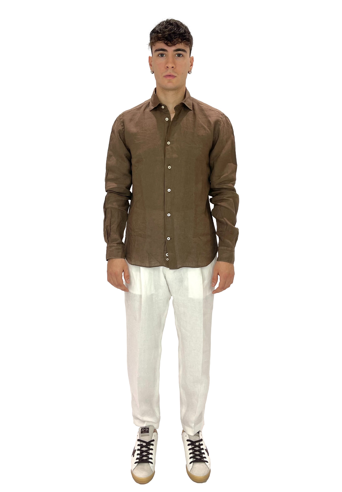 MASTRICAMICIAI CAMICIA 100% LINO