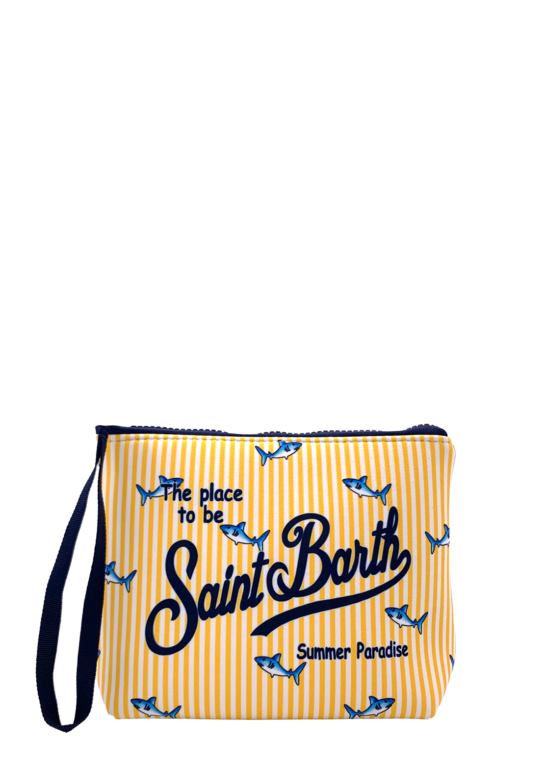 SAINT BARTH POCHETTE ALINE A RIGHE CON SQUALO