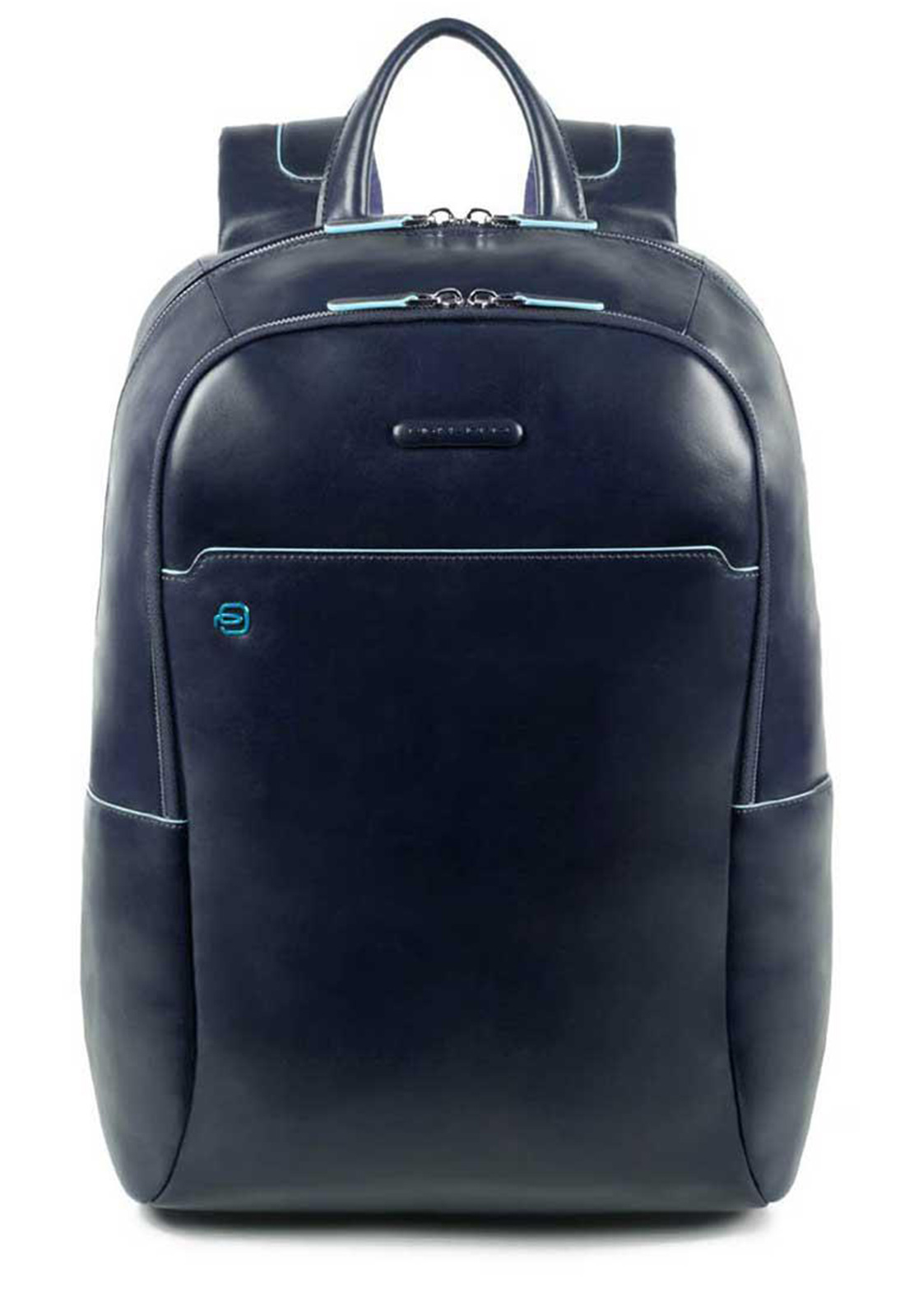 PIQUADRO ZAINO GRANDE IN PELLE BLUE SQUARE