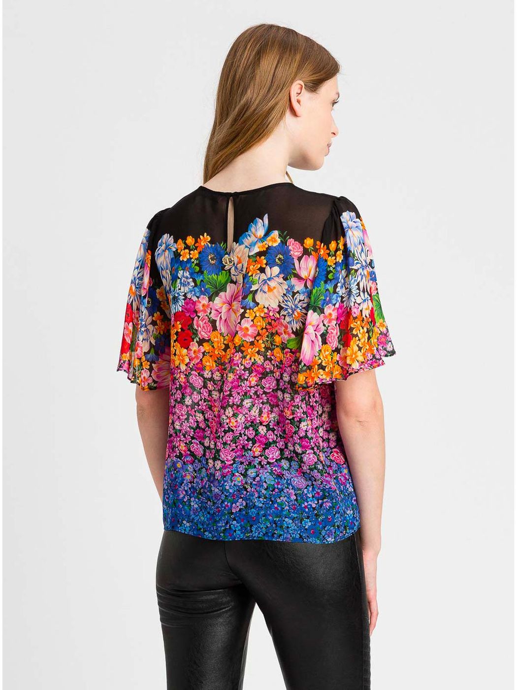 TWINSET BLUSA CON STAMPA FIORI MULTICOLOR