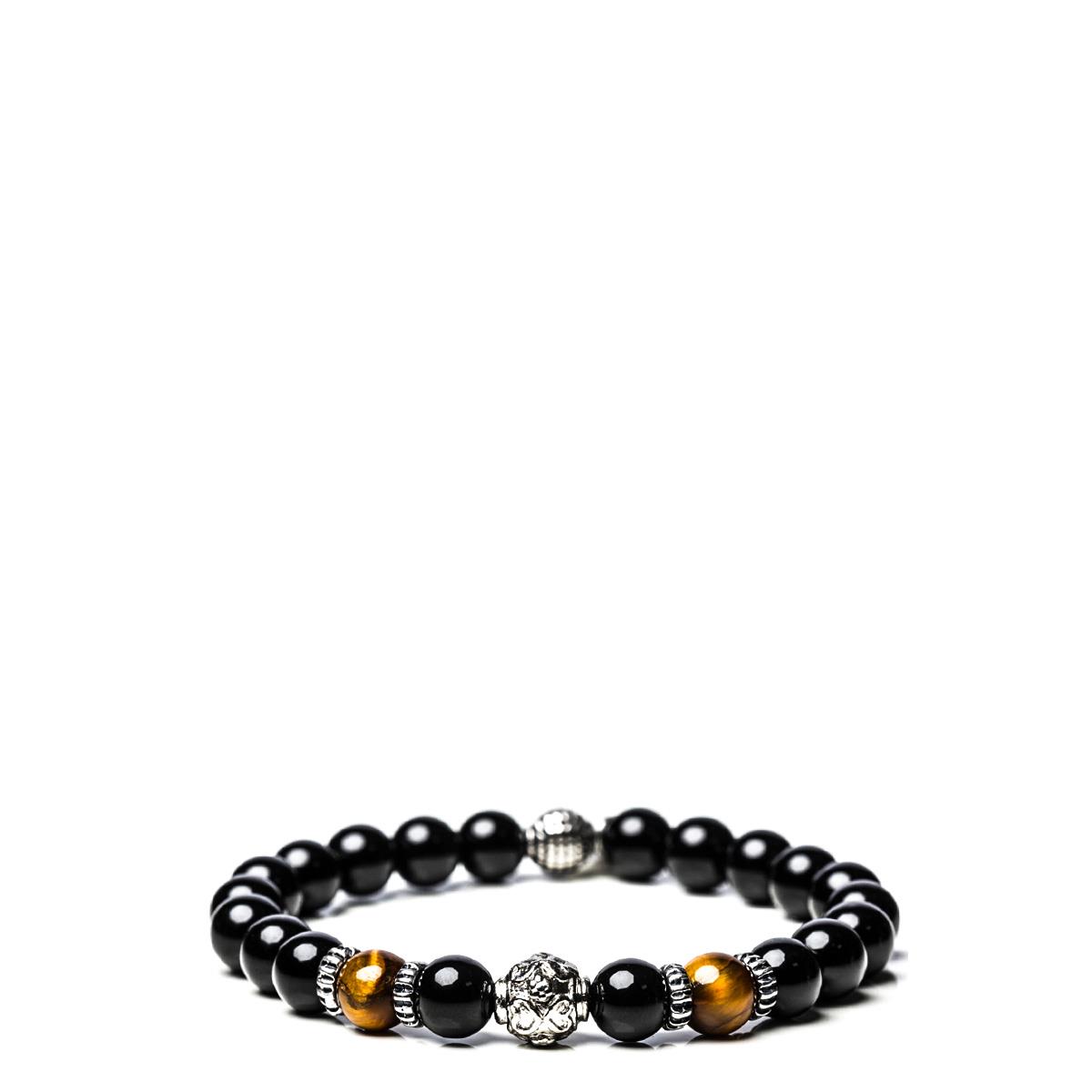 GERBA BRACCIALE NIGHT OF LOVE ONICE E ARGENTO