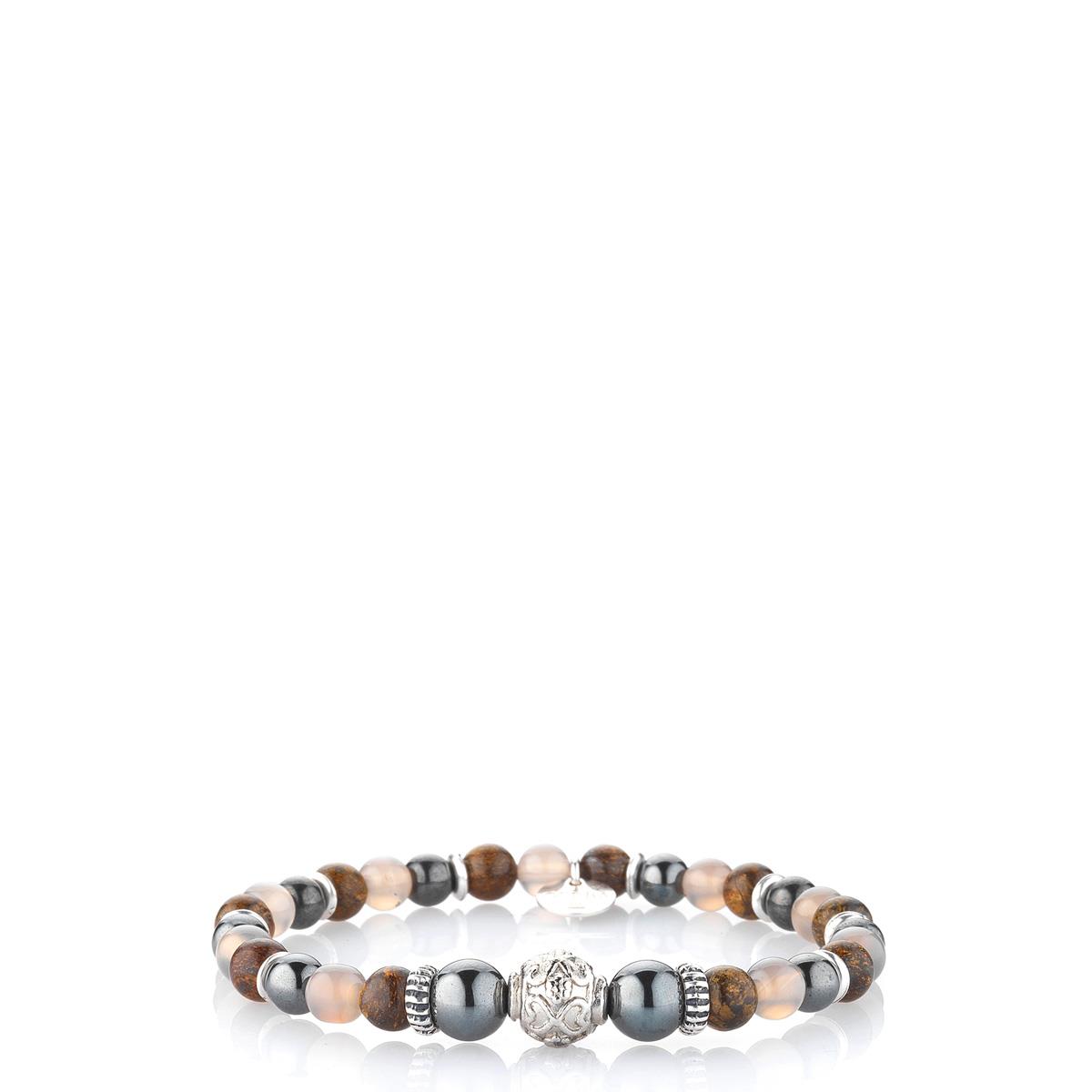 GERBA BRACCIALE WILLIAMS PIETRE E ARGENTO