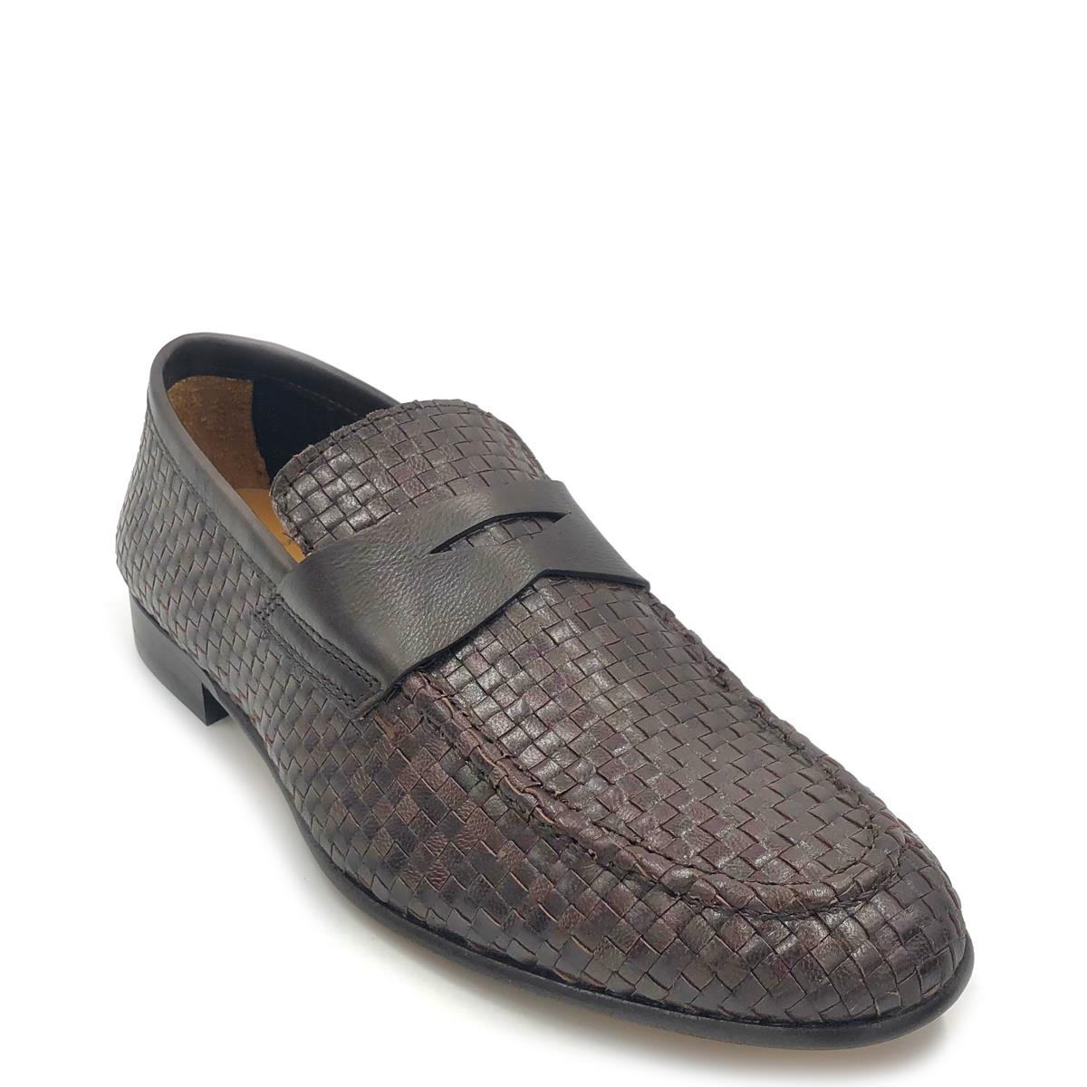 MANIFATTURE ETRUSCHE  MOCASSINO INTRECCIATO