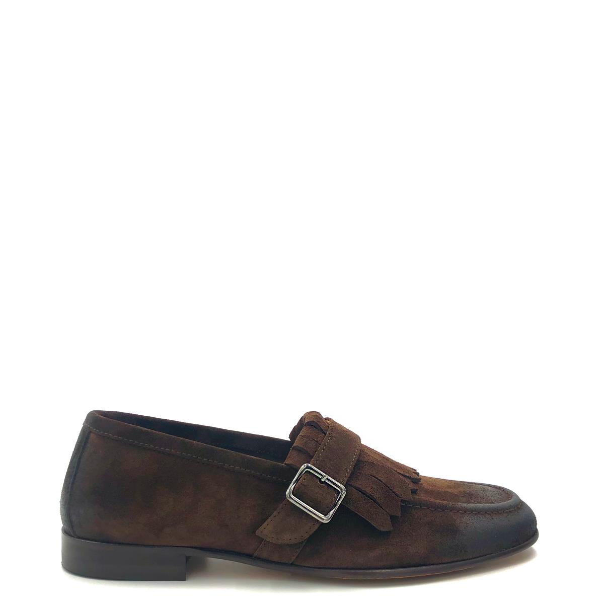 MANIFATTURE ETRUSCHE  MOCASSINO CON FRANGIA