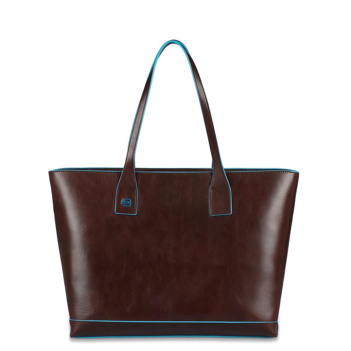PIQUADRO BLUE SQUARE SHOPPING PELLE