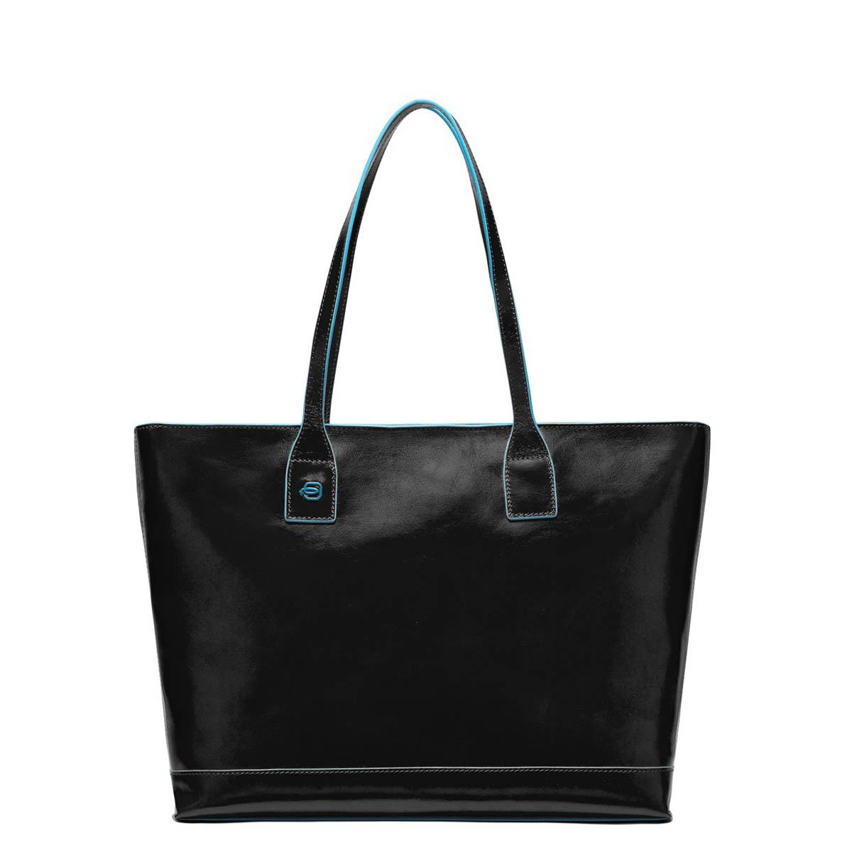 PIQUADRO BLUE SQUARE SHOPPING PELLE