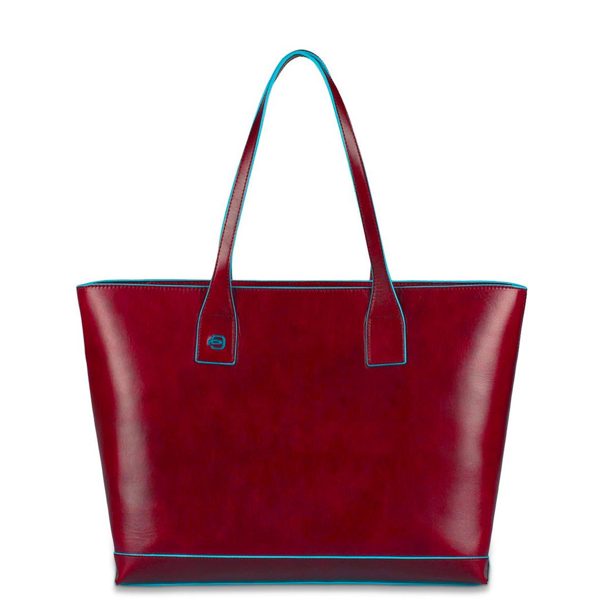 PIQUADRO BLUE SQUARE SHOPPING PELLE