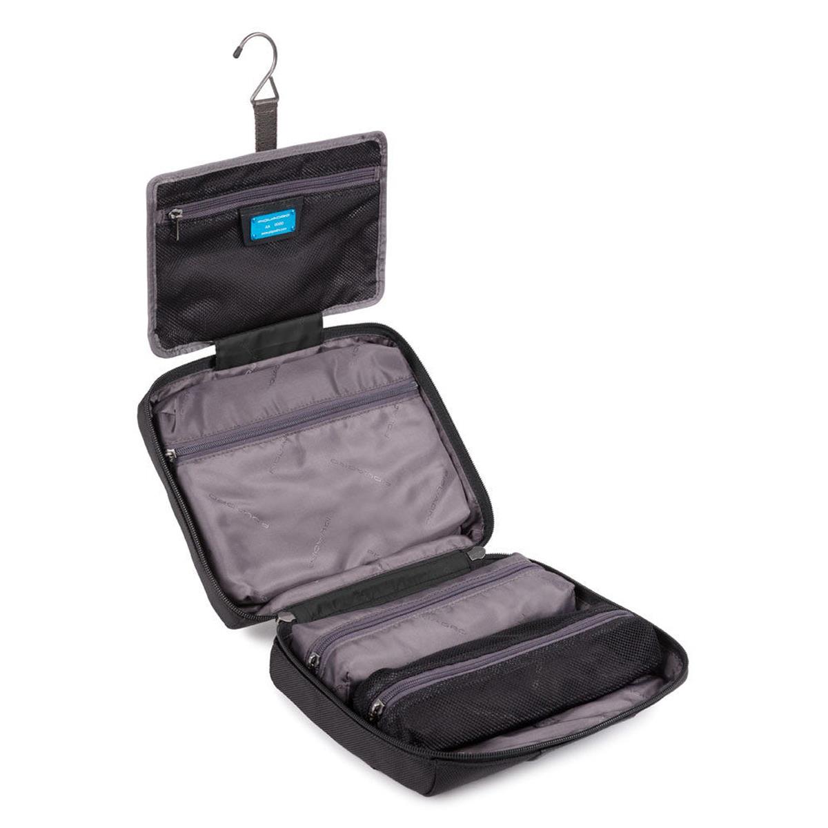 PIQUADRO NECESSAIRE DA VIAGGIO IN TESSUTO RICICLATO
